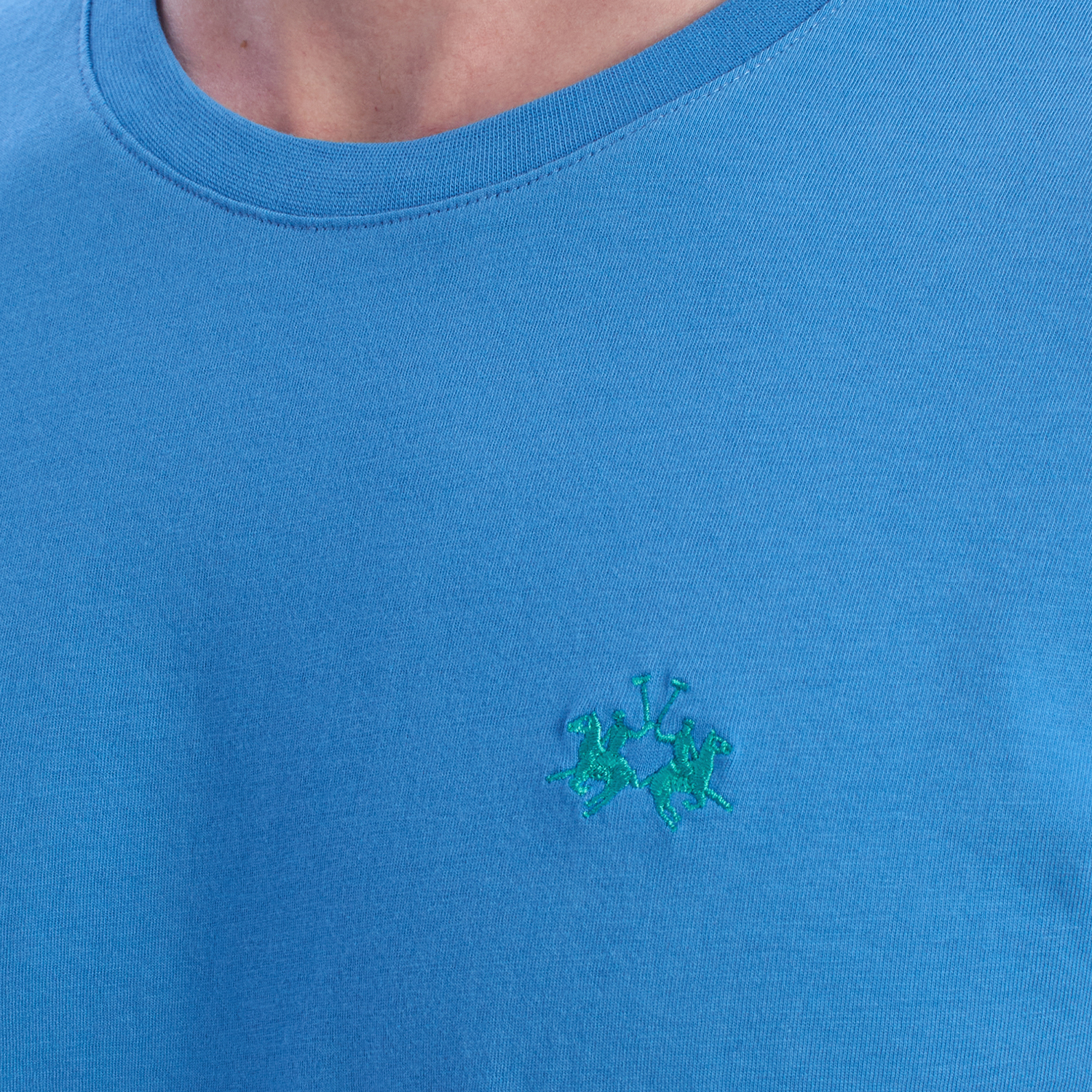 T-Shirt Homem Regular Fit Azul Claro