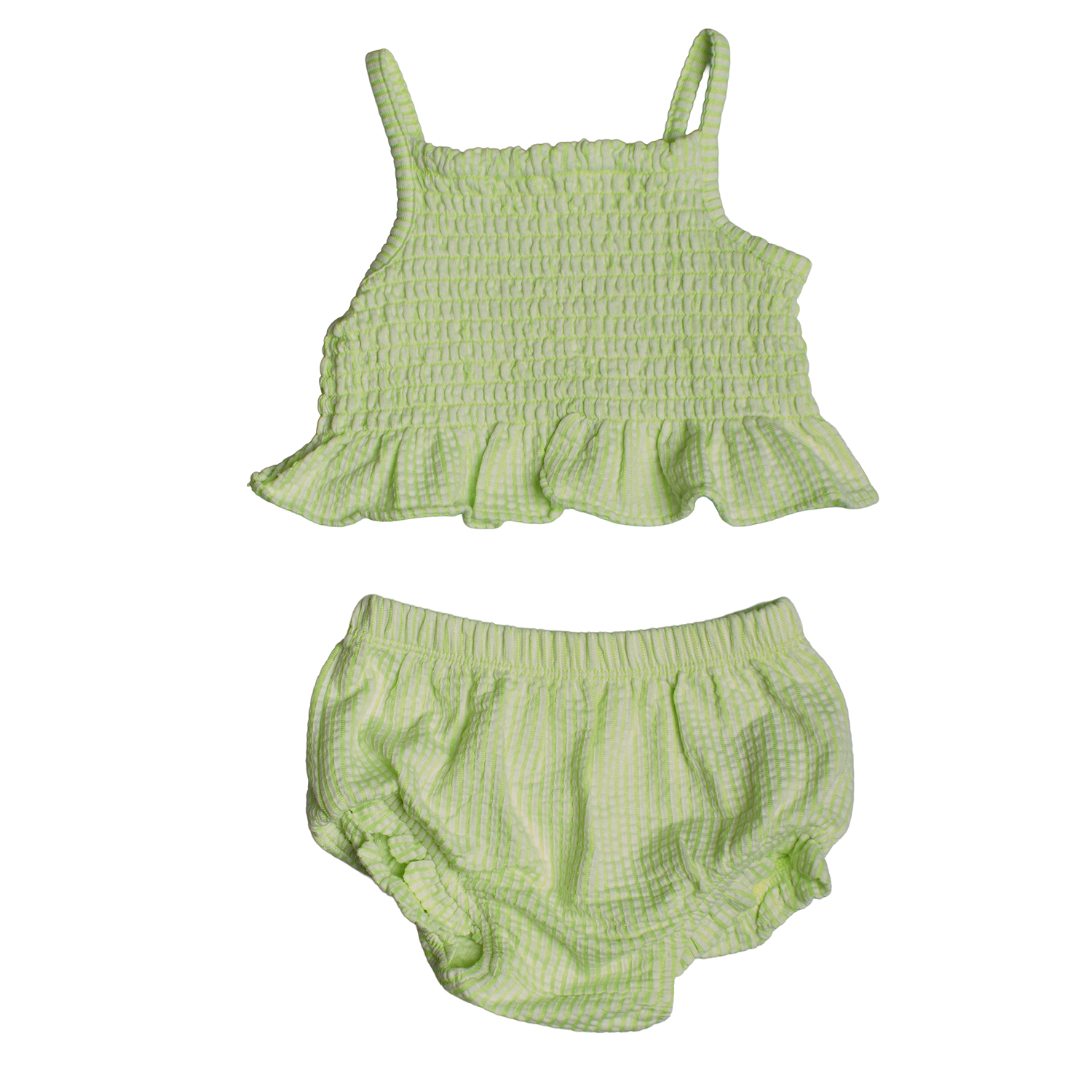 Conjunto Top + Tapa-Fraldas Menina Verde