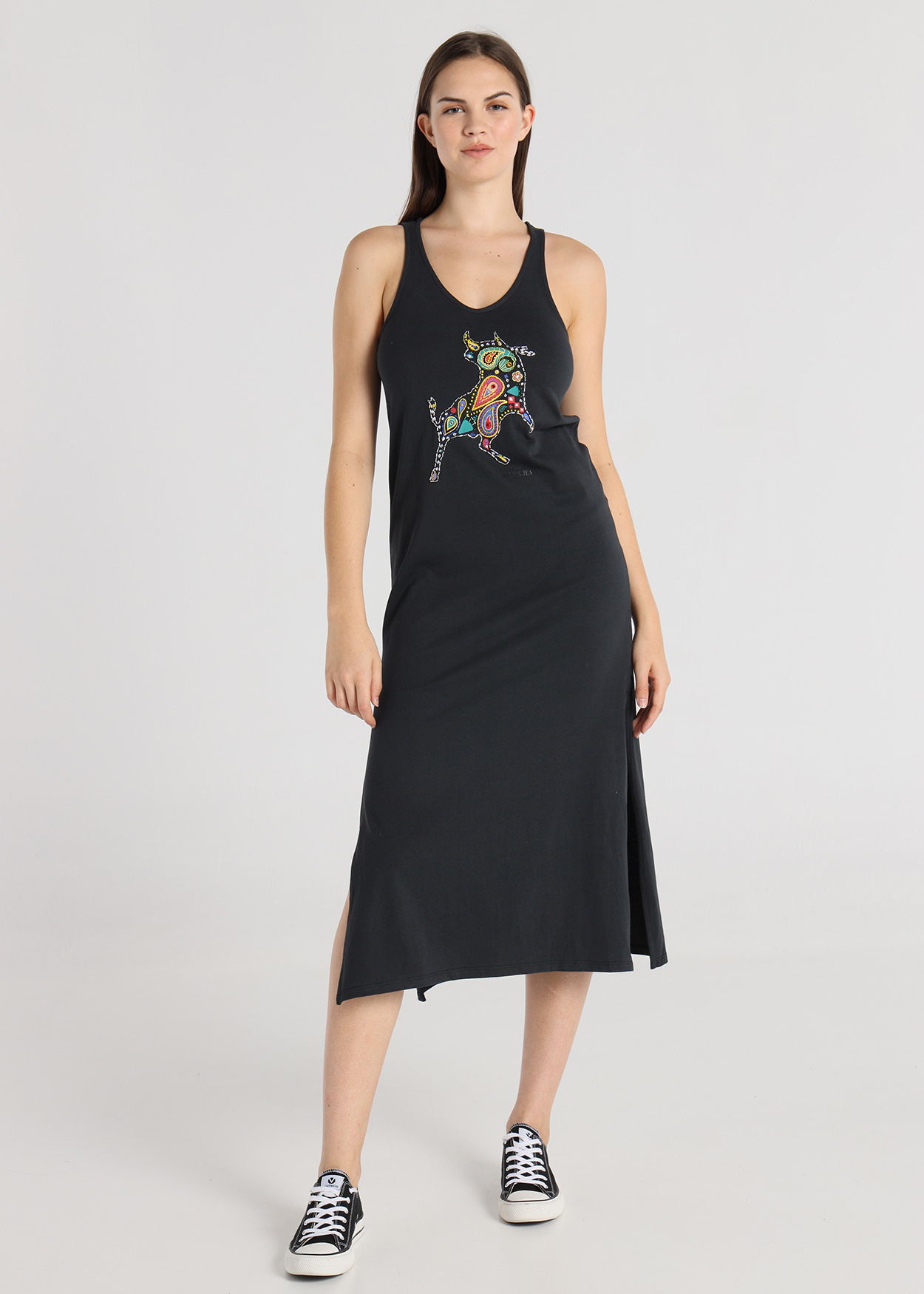 Vestido Midi Senhora Preto