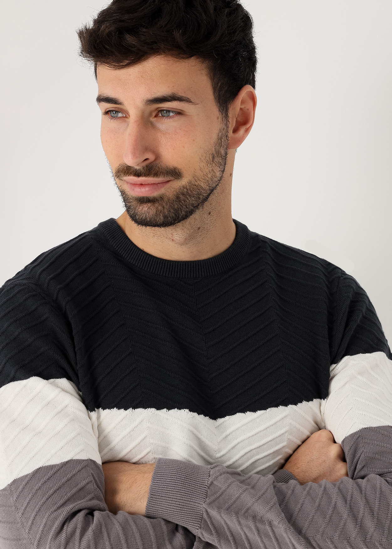 Camisola Malha Cinzento