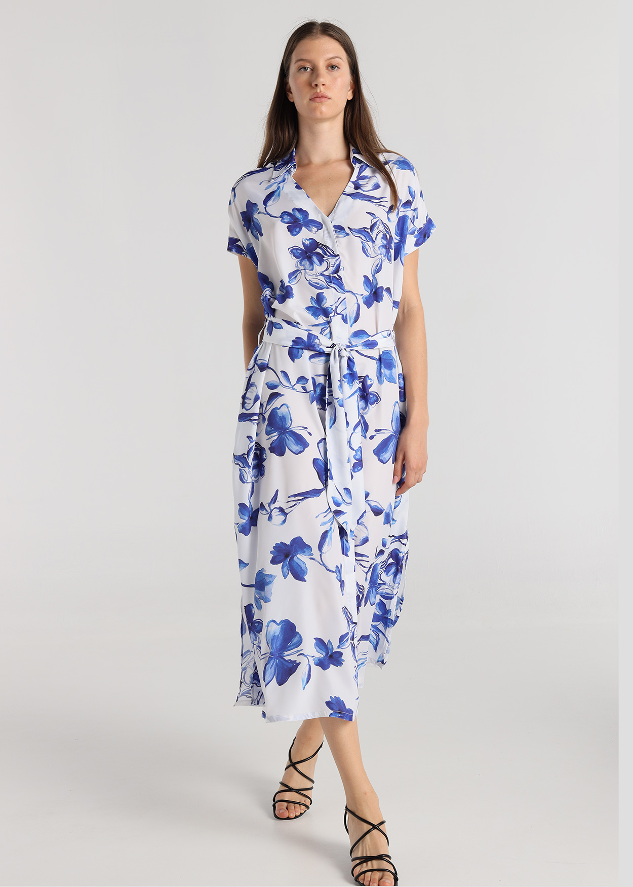 Vestido Floral Senhora Multicolorido