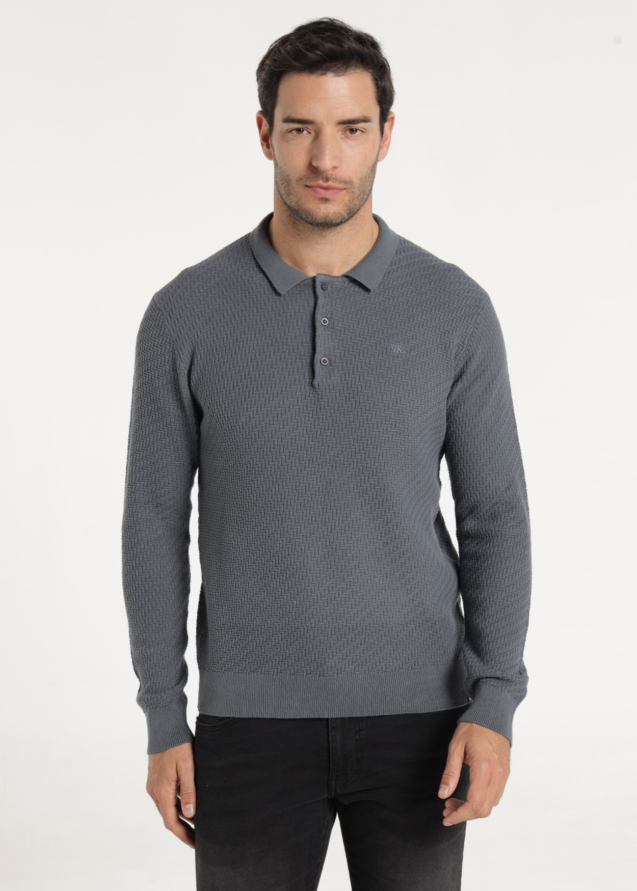 Camisola gola alta Homem Cinza