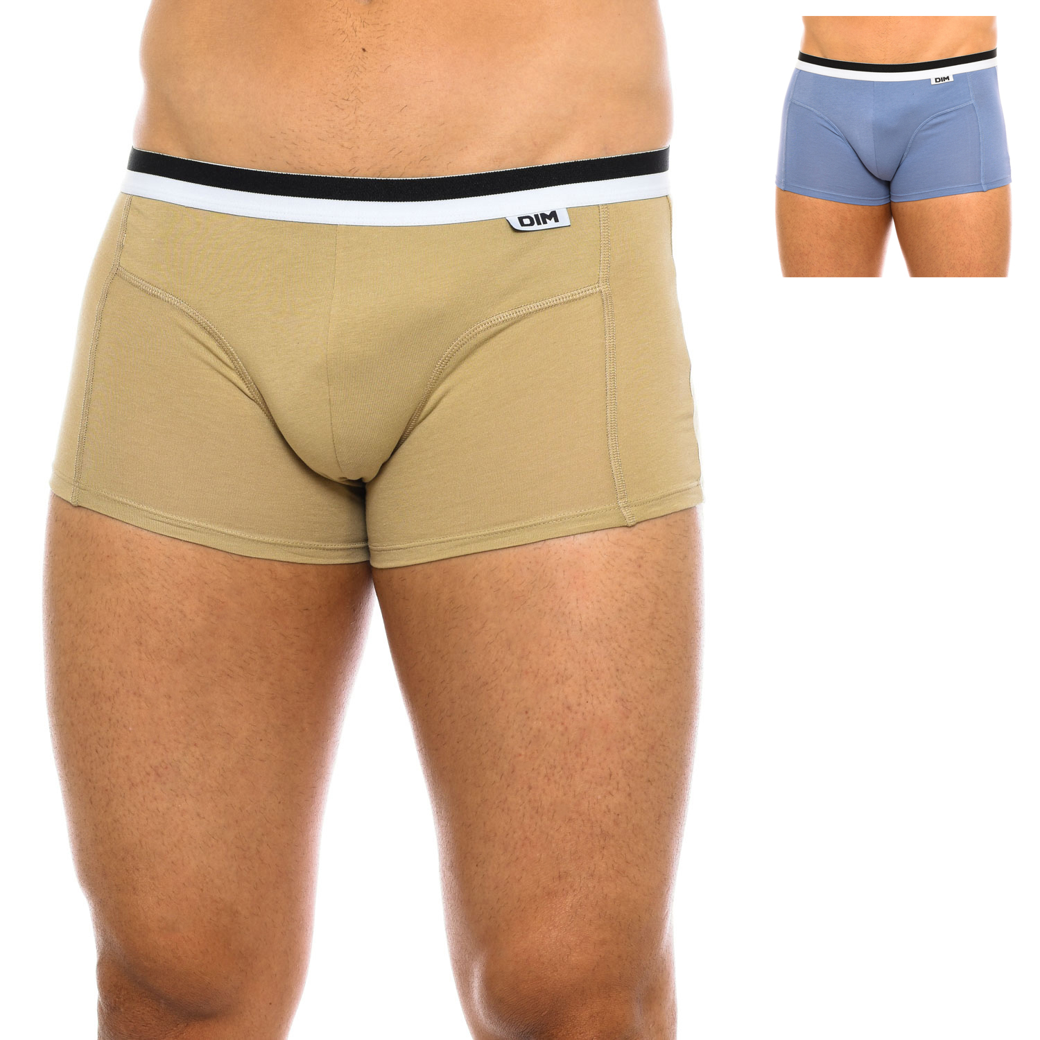 Pack 2 Boxers Homem Azul e Bege