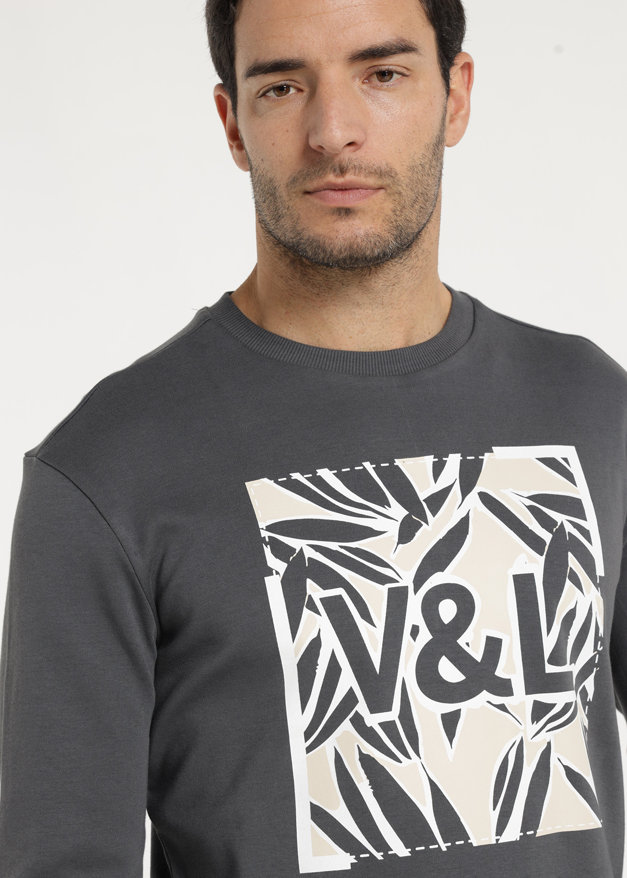 Sweatshirt Homem Cinza