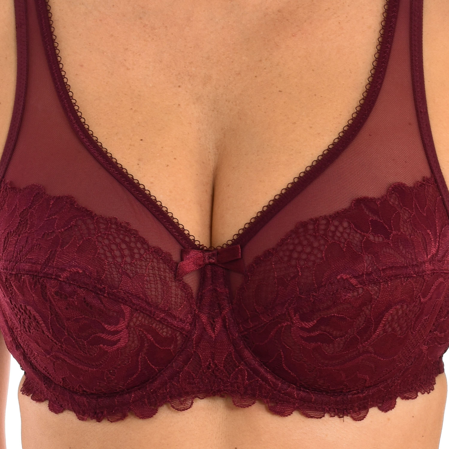 Soutien Senhora Generous com Aros Vermelho