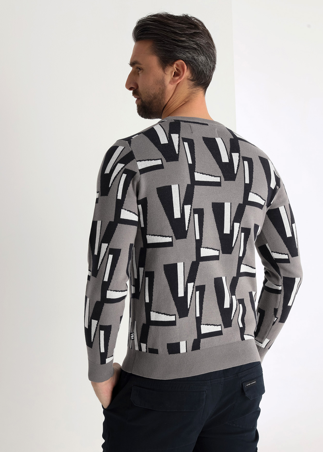 Camisola de malha Homem Cinza