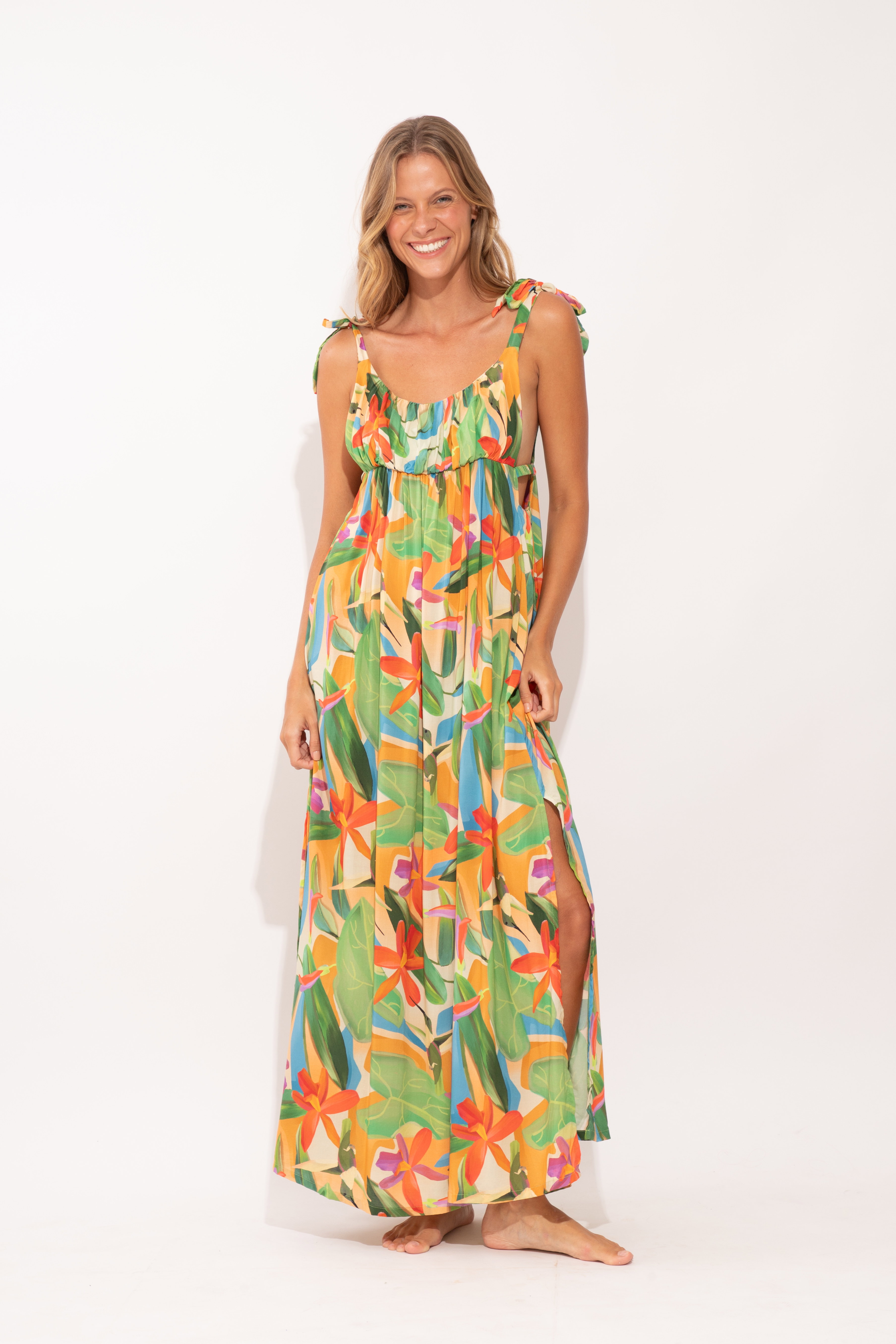 Vestido Tropical Chiara Verde