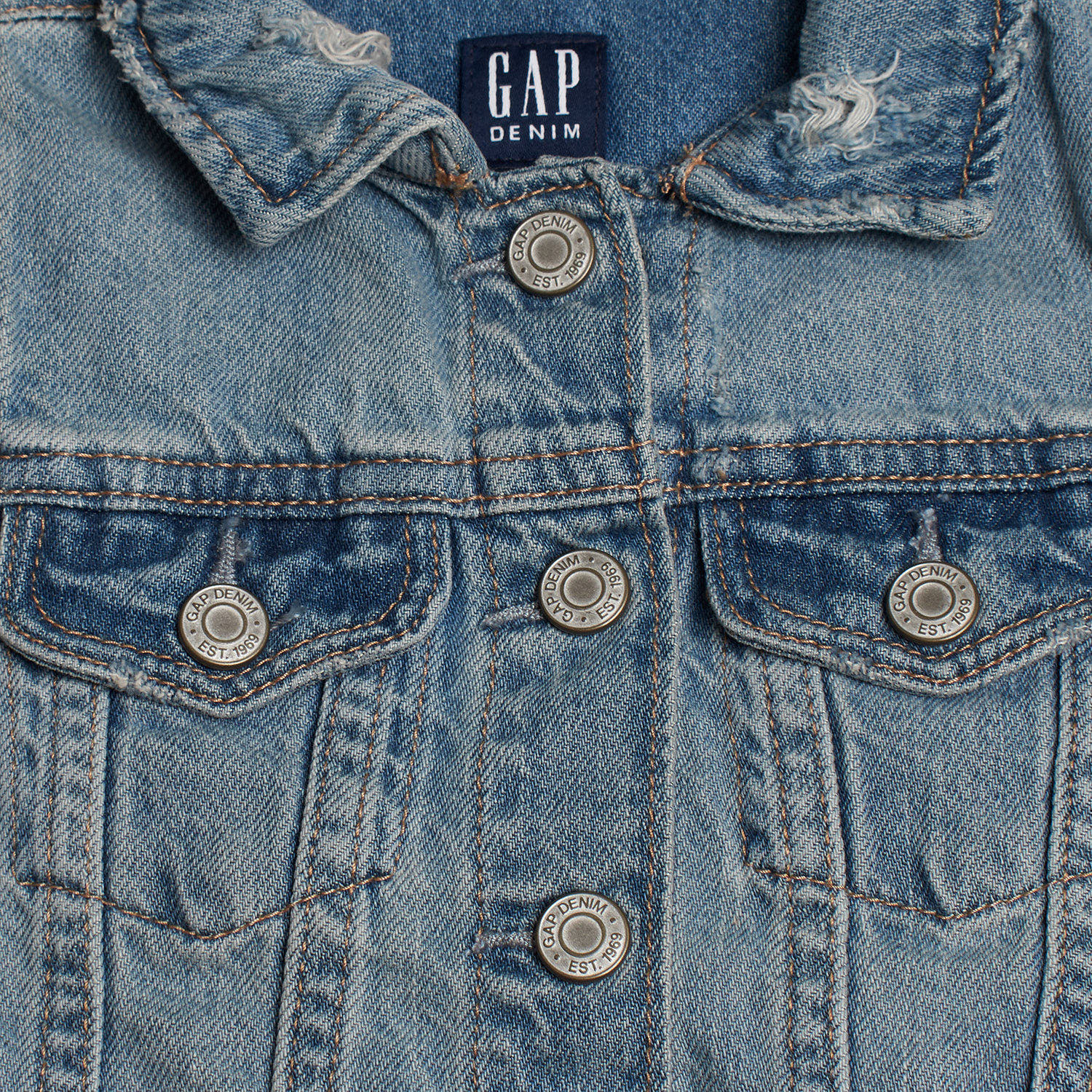 Casaco de Ganga Menina Azul