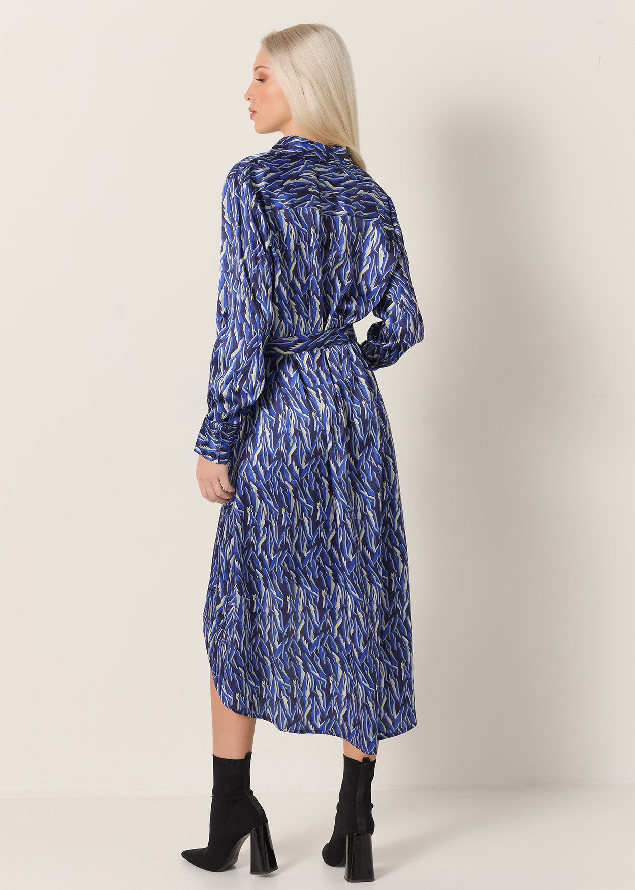 Vestido de cetim Senhora Multicolorido