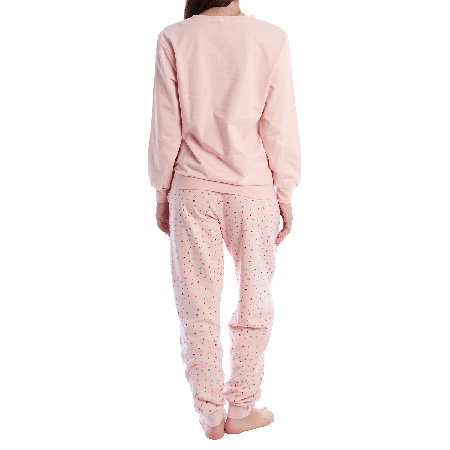 Pijama de Manga Comprida Rosa