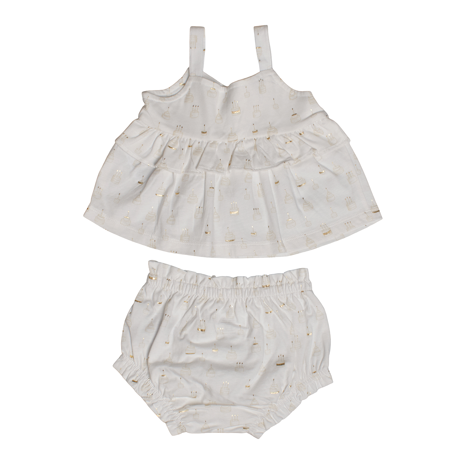 Conjunto T-Shirt + Calças Menina Branco
