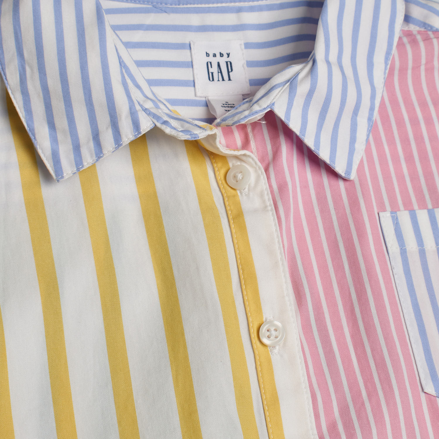 Vestido-Camisa Riscas Menina MultiCor