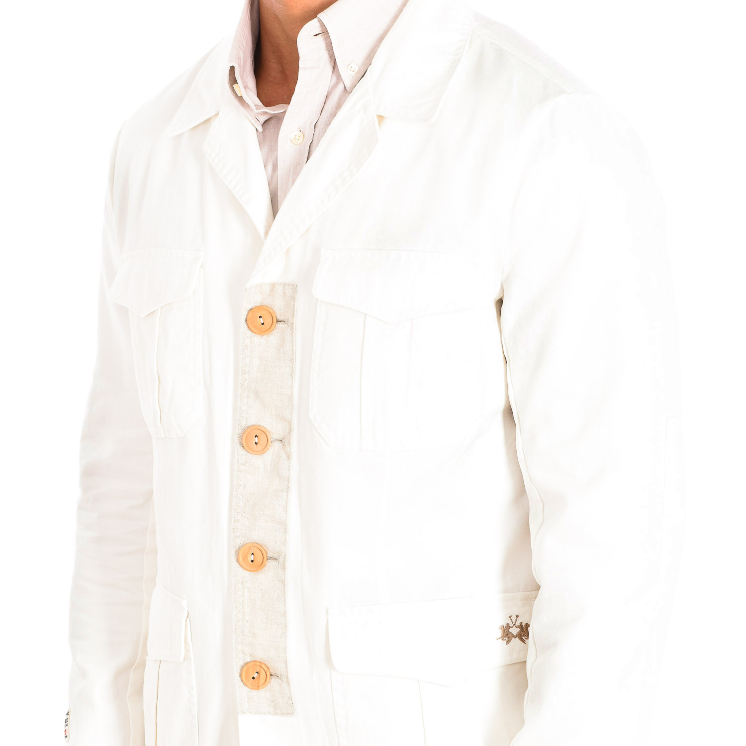 Casaco Americano Homem Branco