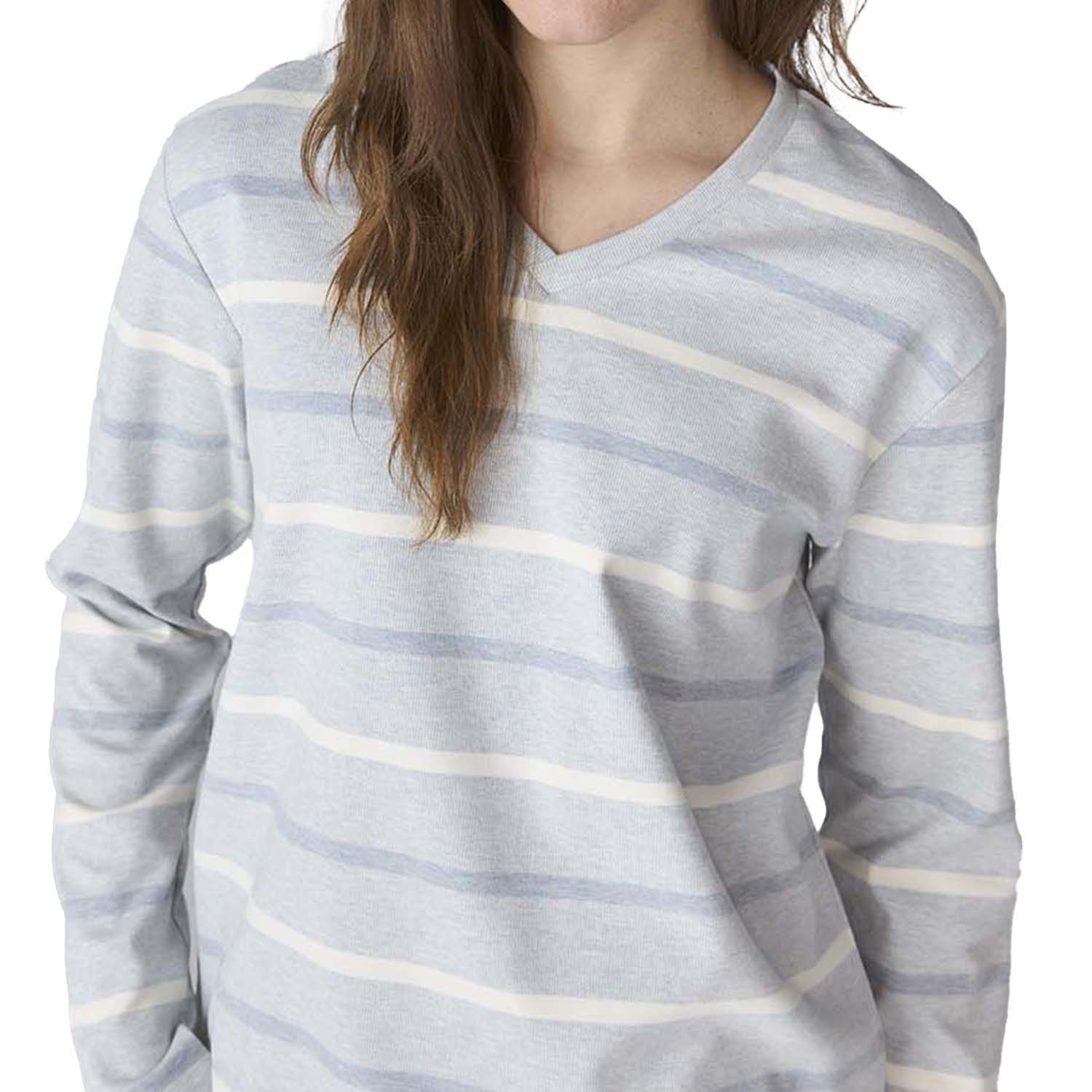 Pijama de Algodão Senhora Manga Comprida MultiCor