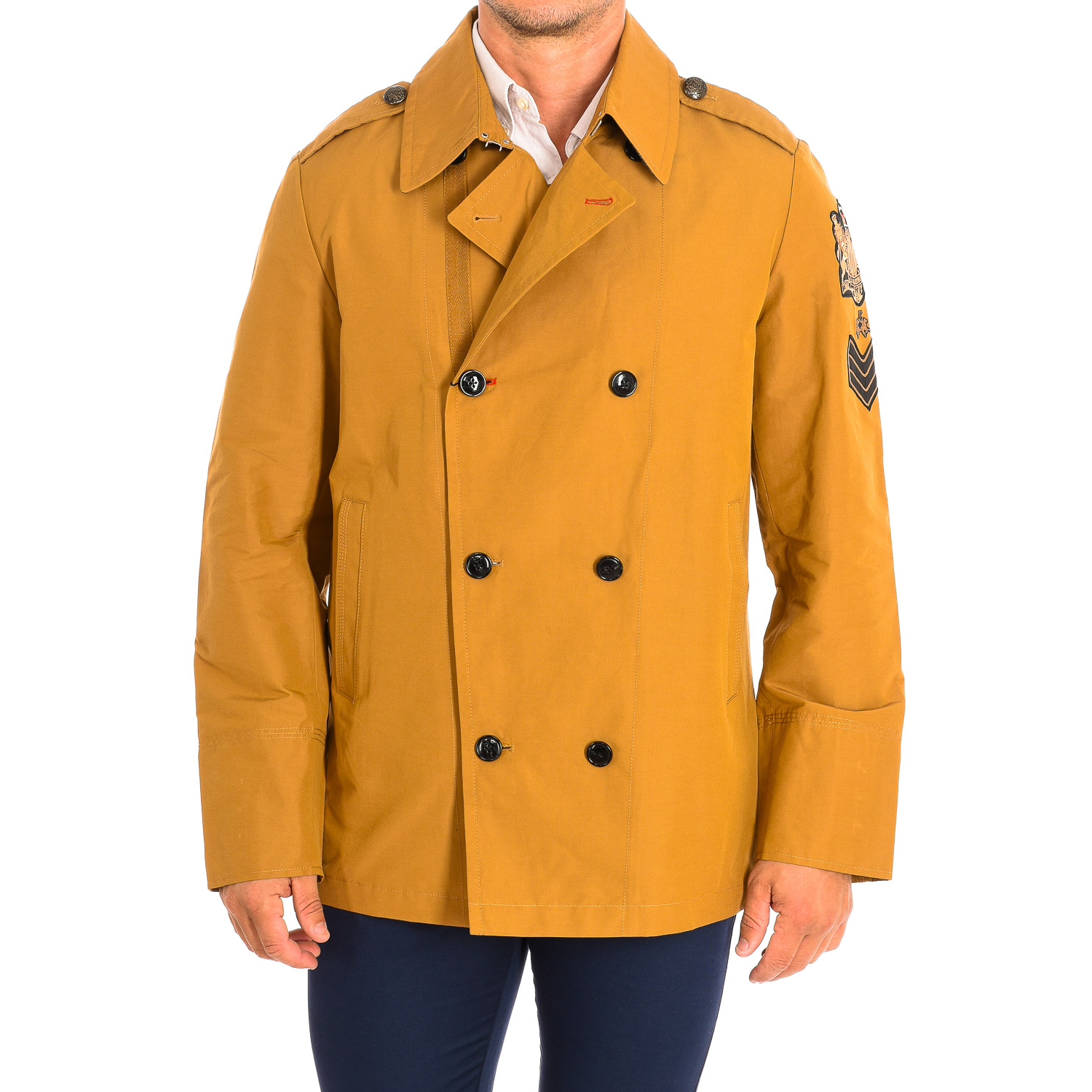 Casaco Peacoat Homem Castanho