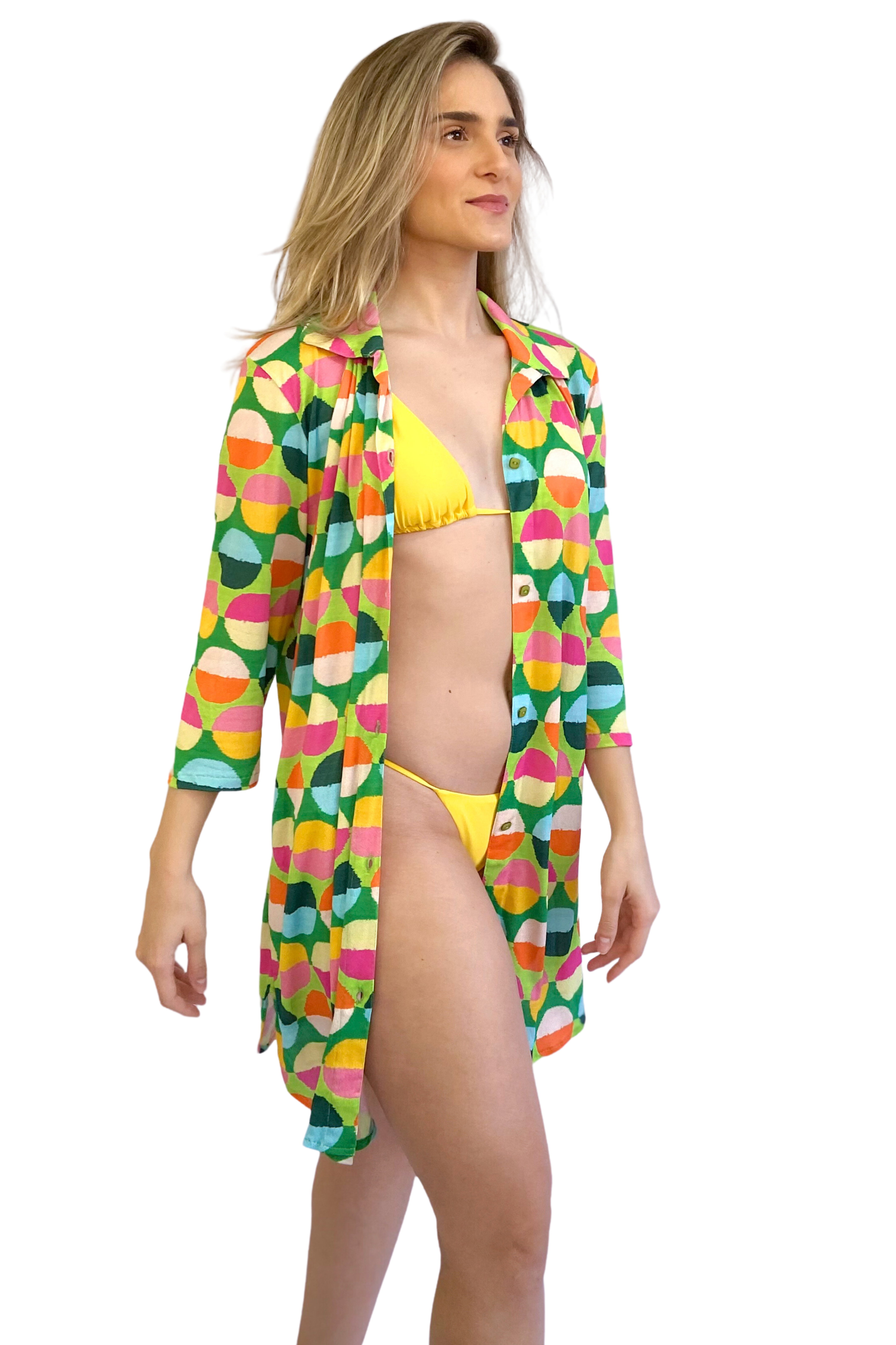 Vestido-Camisa Garden City Chemise Verde