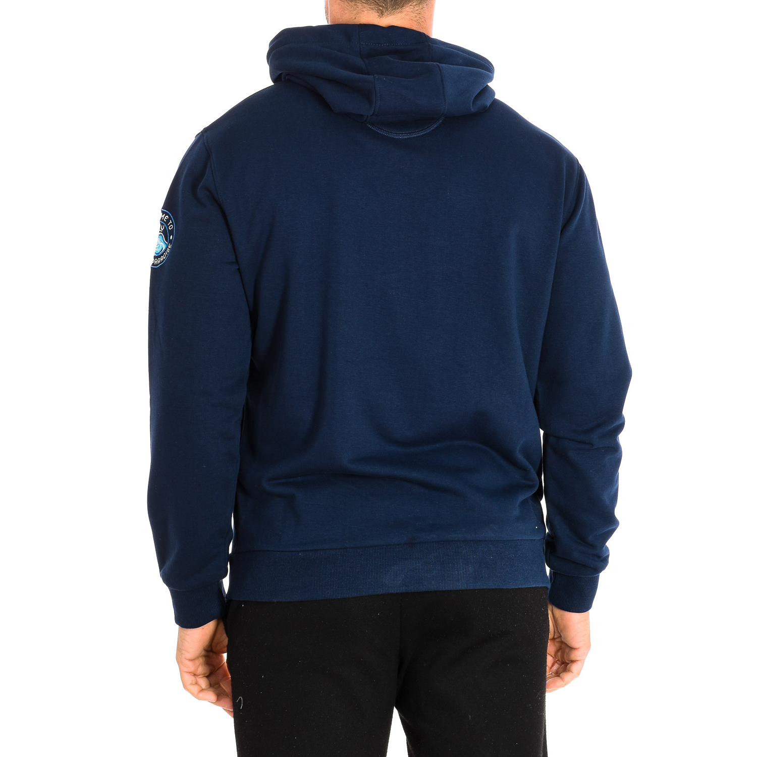 Sweatshirt com Capuz Homem Azul Marinho
