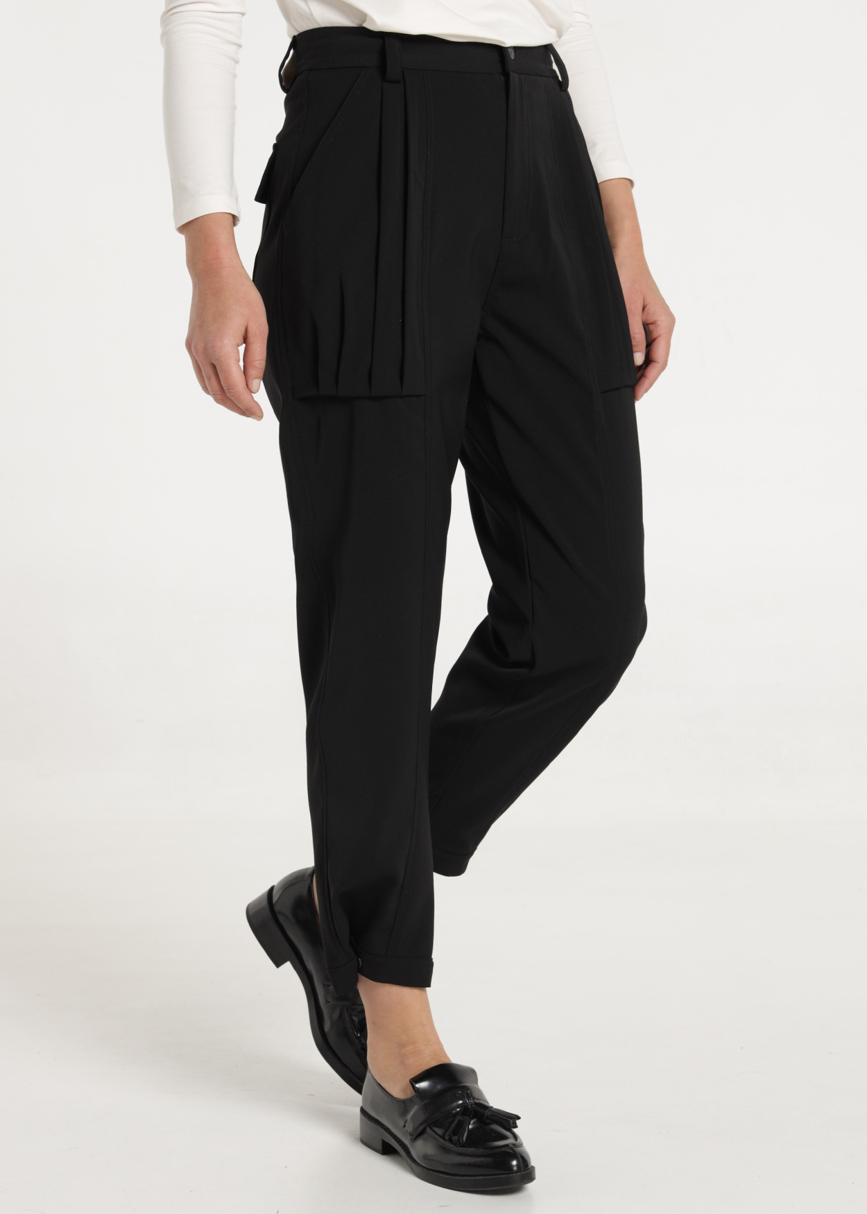 Calças Relaxed Senhora Preto