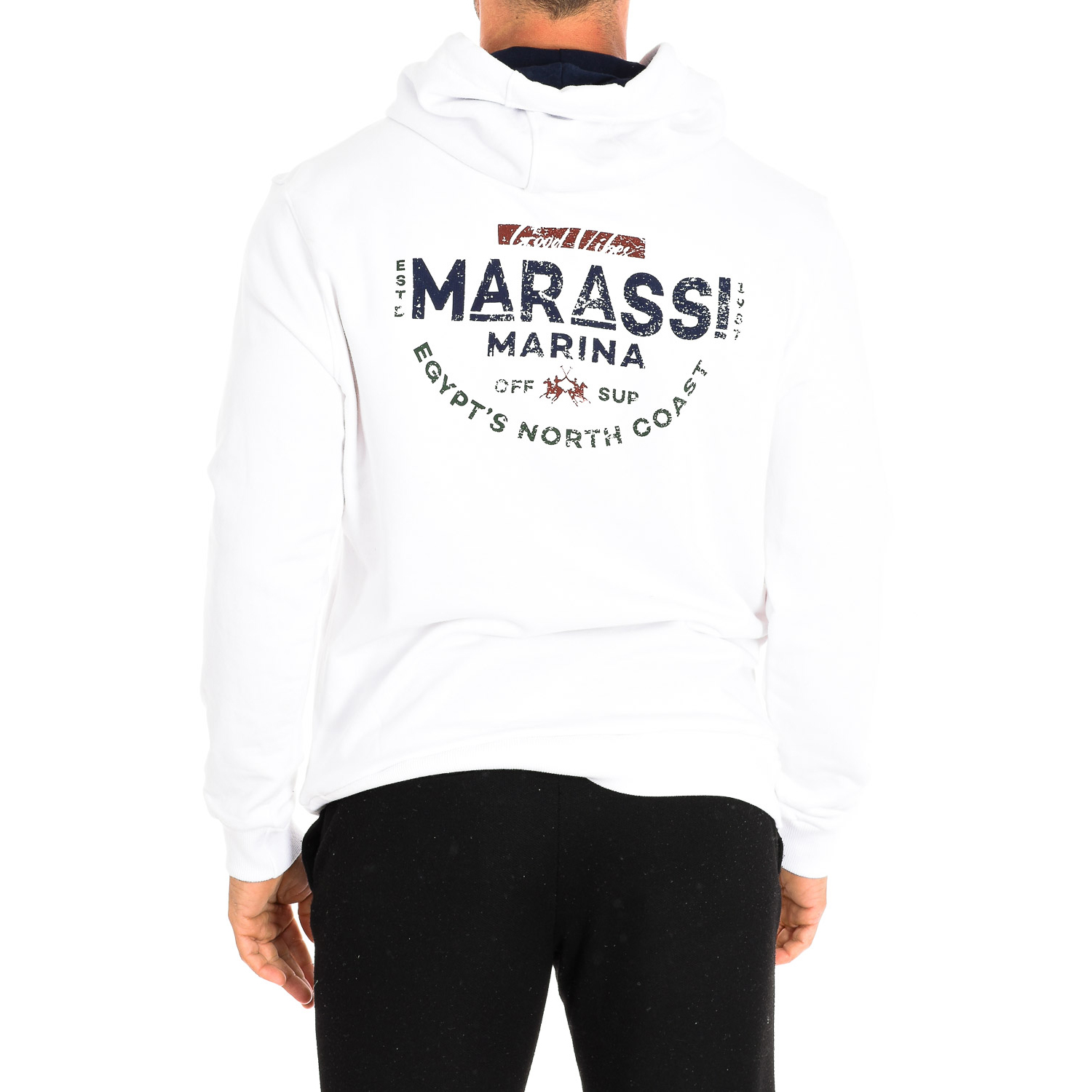 Sweatshirt com Capuz Homem Branco