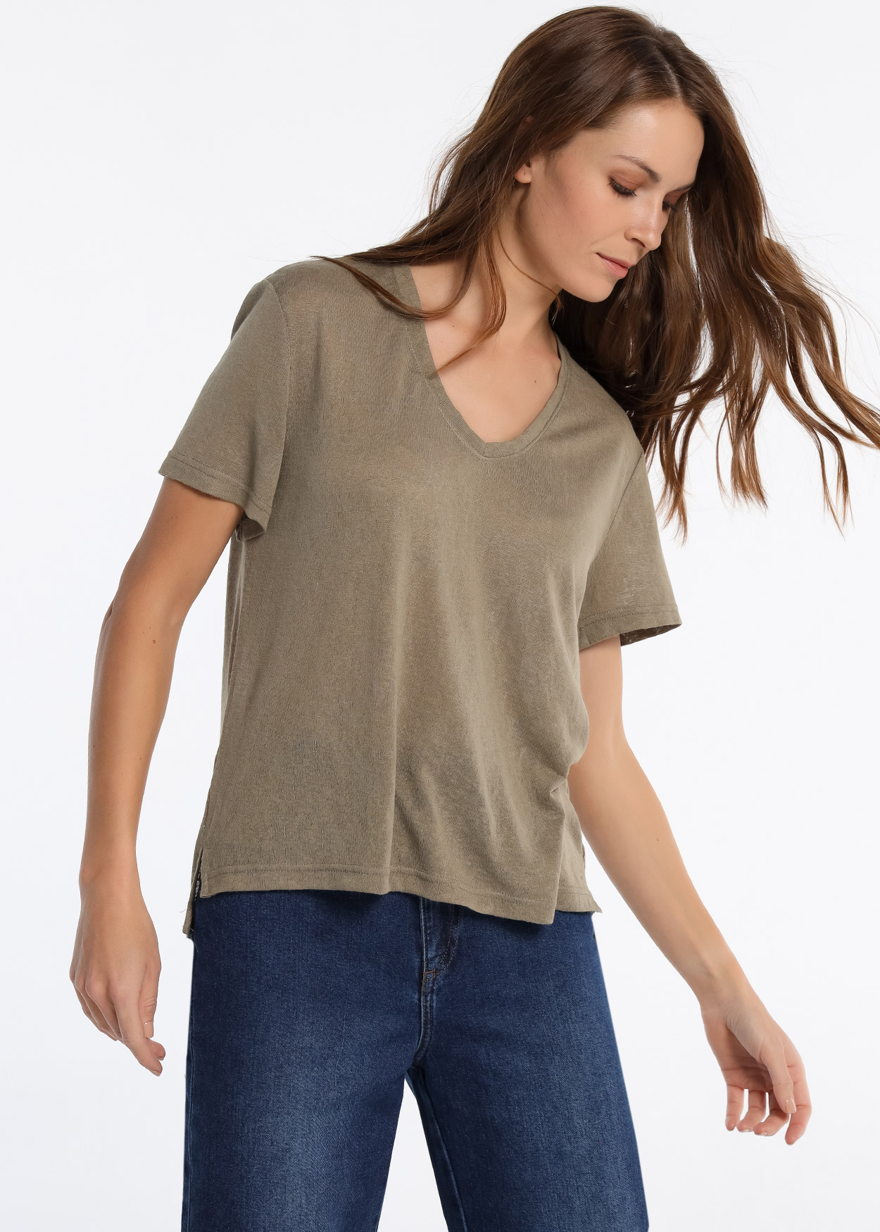 T-Shirt Senhora Bege