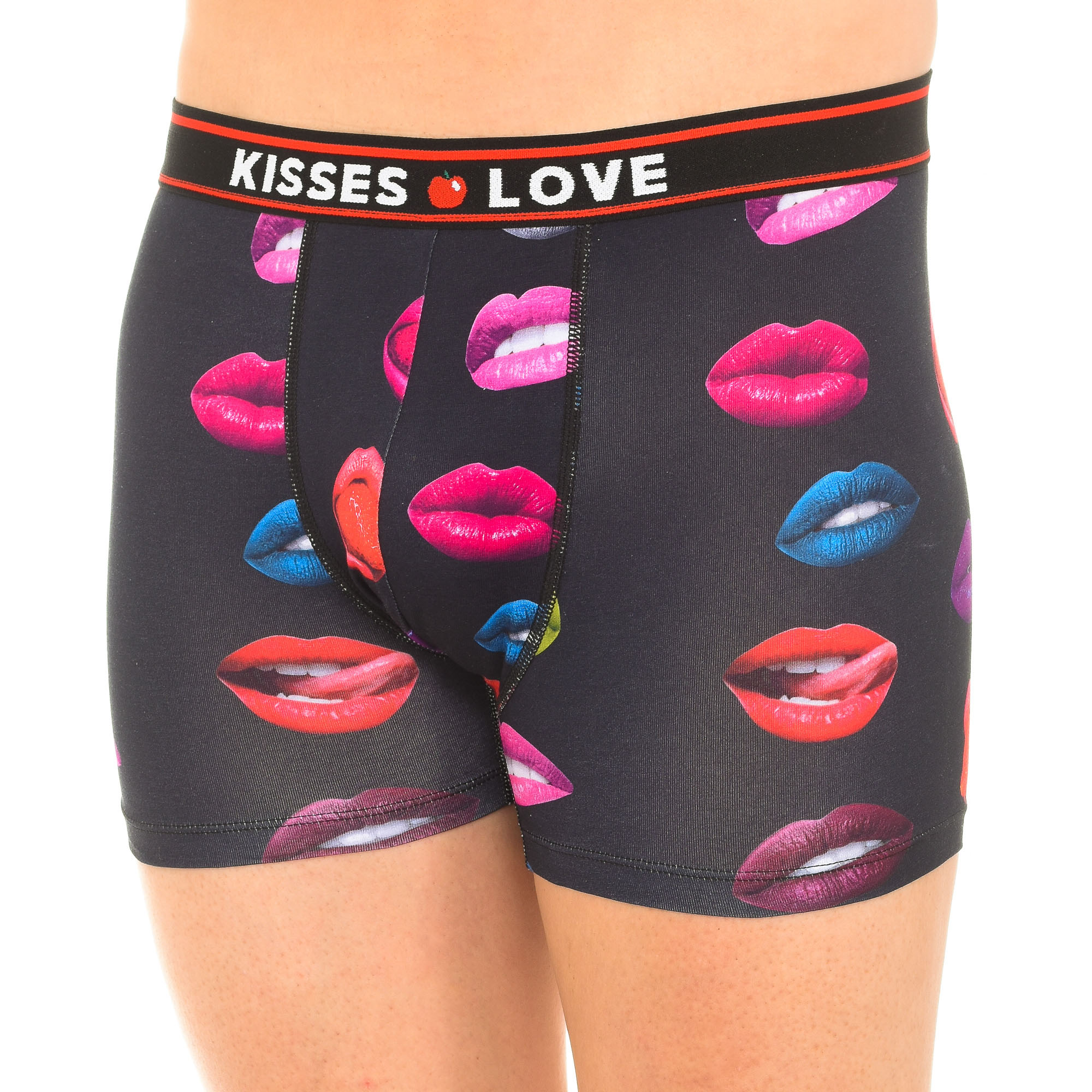 Boxers Preto-Rosa