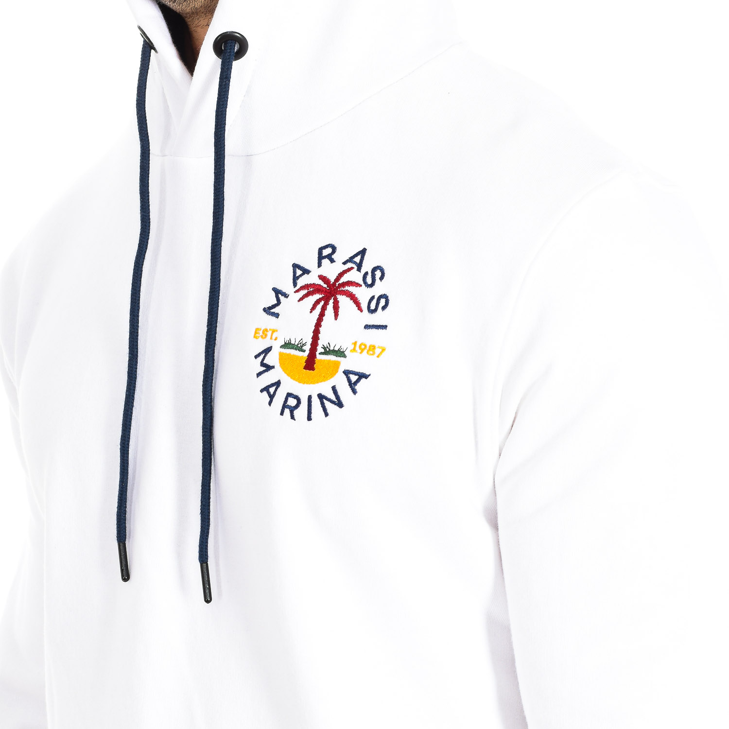 Sweatshirt com Capuz Homem Branco