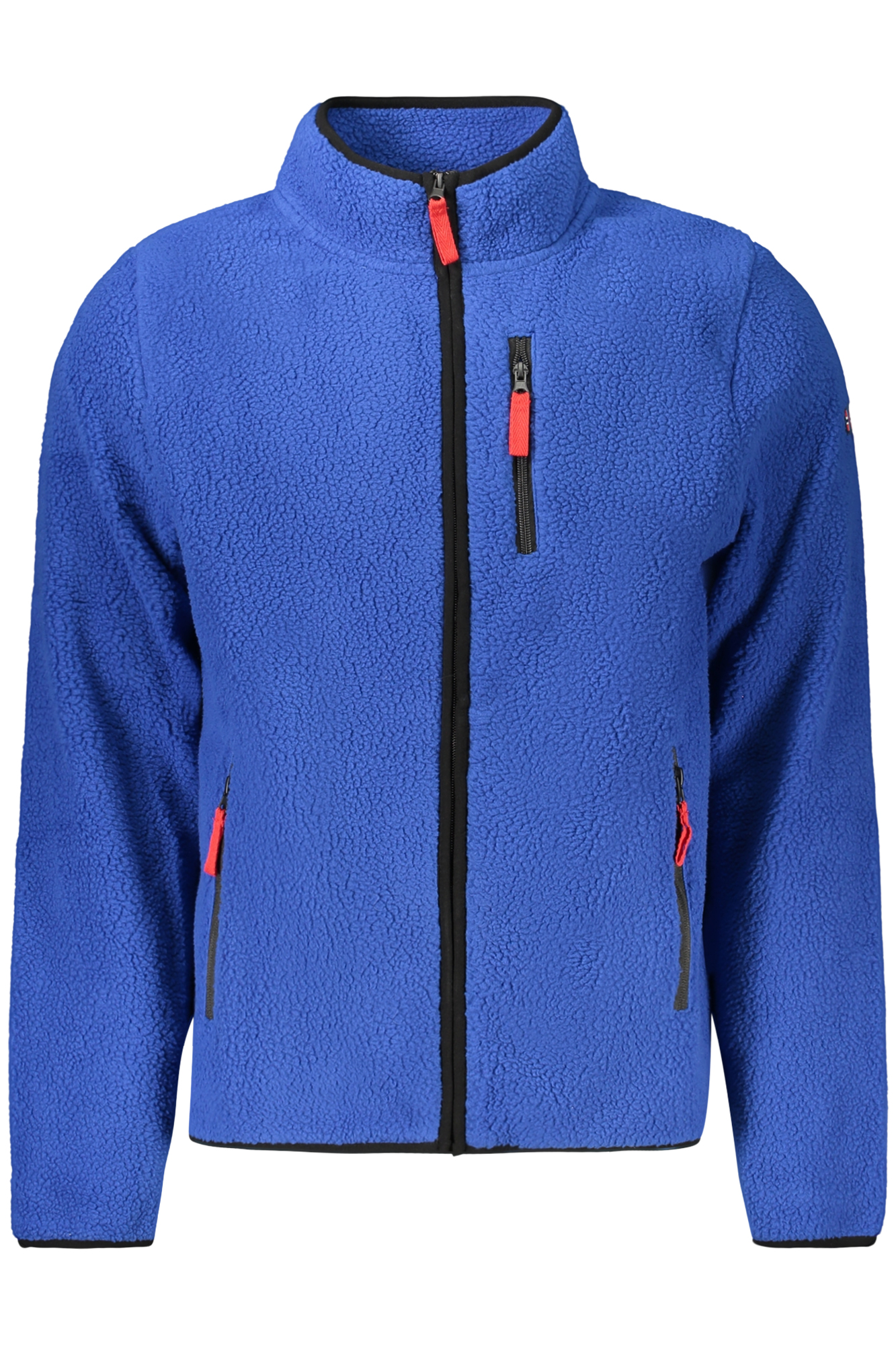 Sweatshirt com fecho Azul