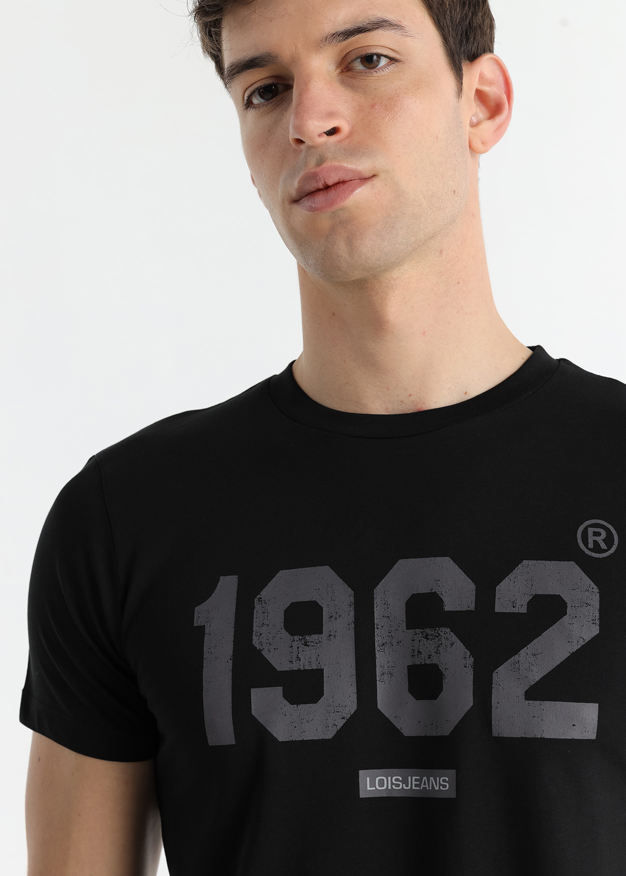 T-Shirt Gráfica 1962 Homem Preto