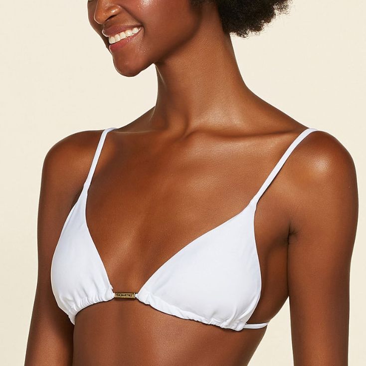 Top Biquini Liso Coordenado Branco