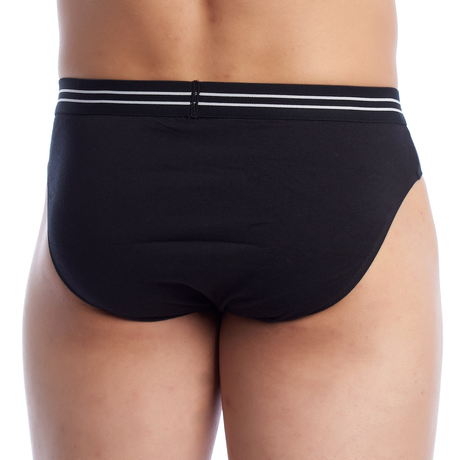 Pack 2 Slips Homem Cotton Stretch Preto