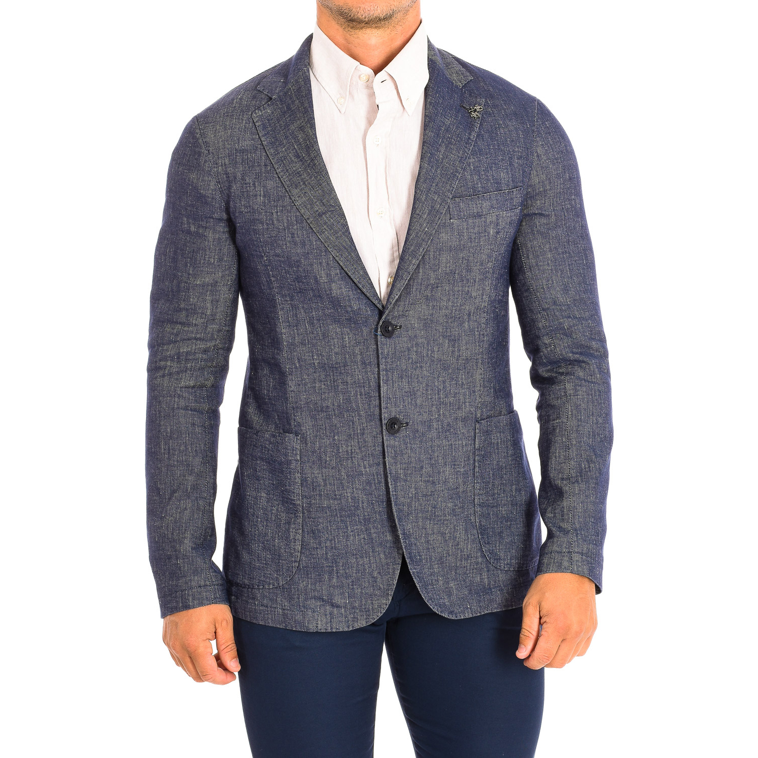 Blazer Homem Regular Fit Azul