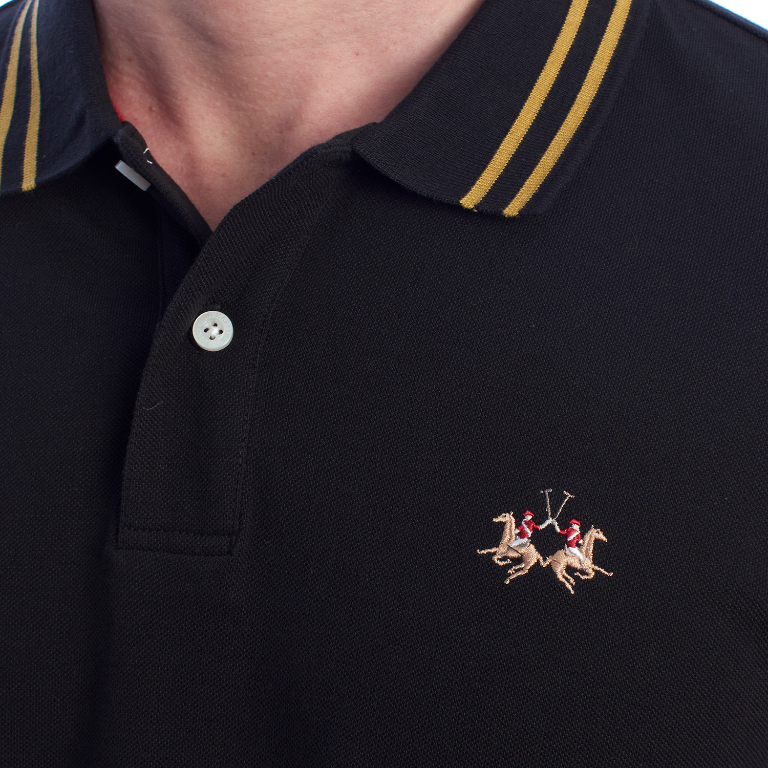 Pólo Homem Regular Fit Preto