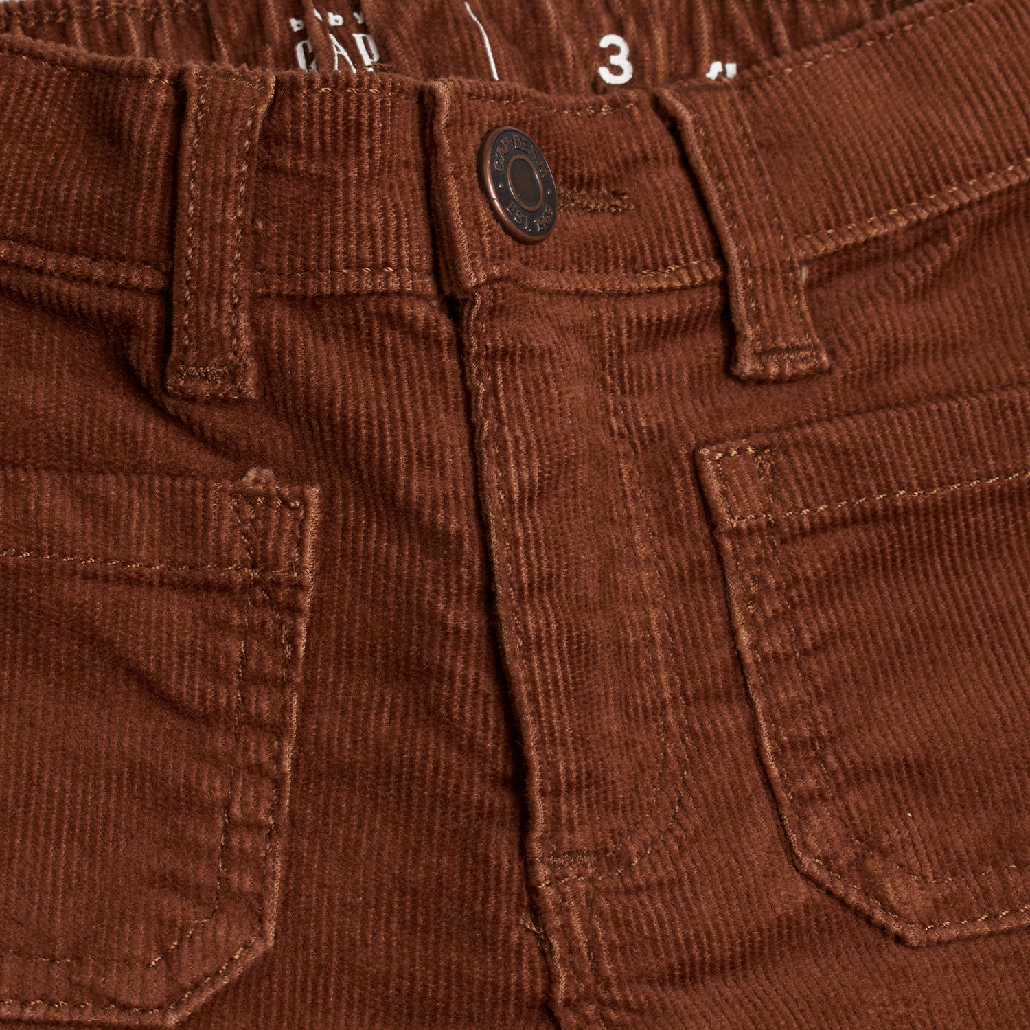 Calças boca de sino Menina Castanho