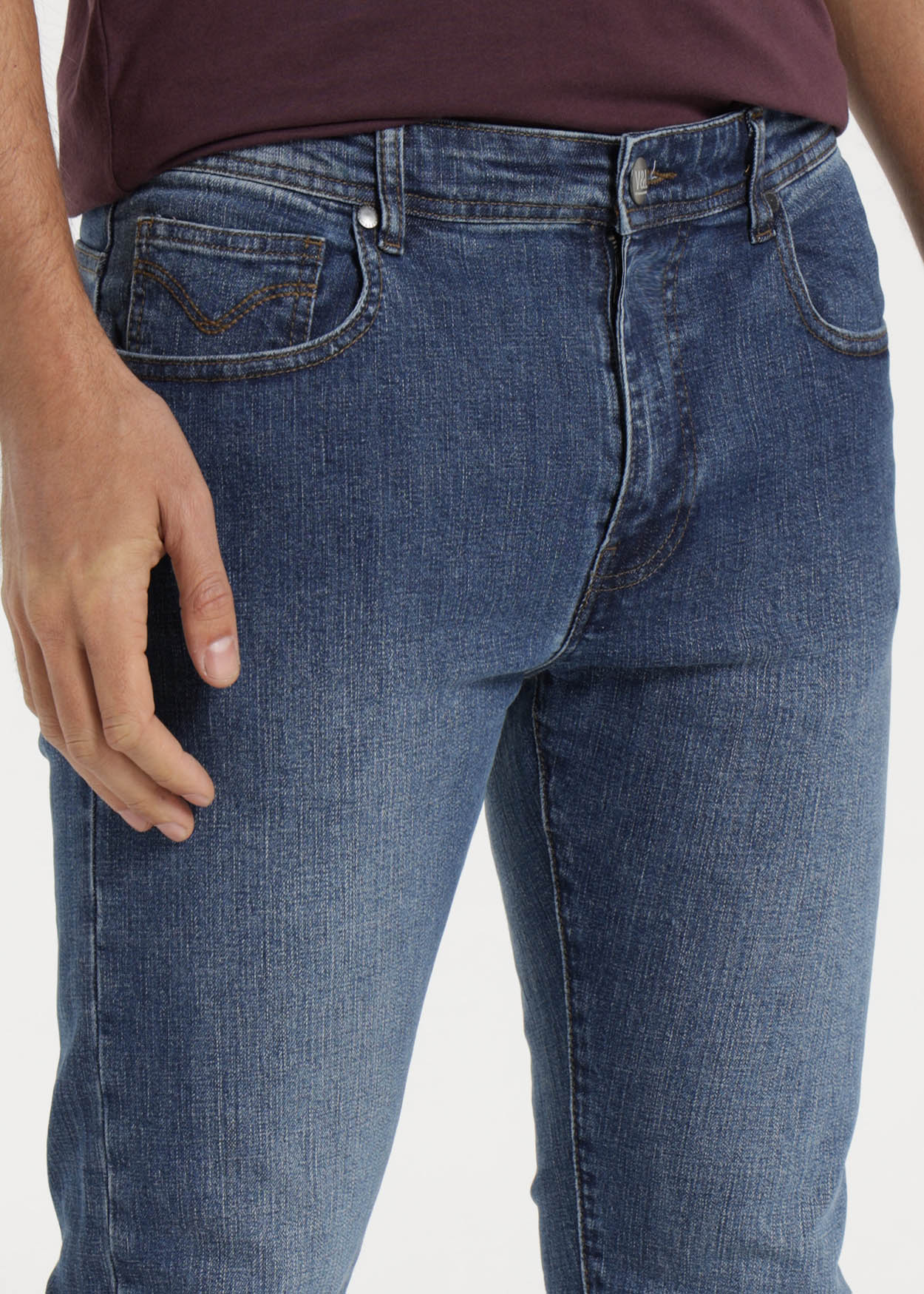 Calças de Ganga Slim Homem Azul