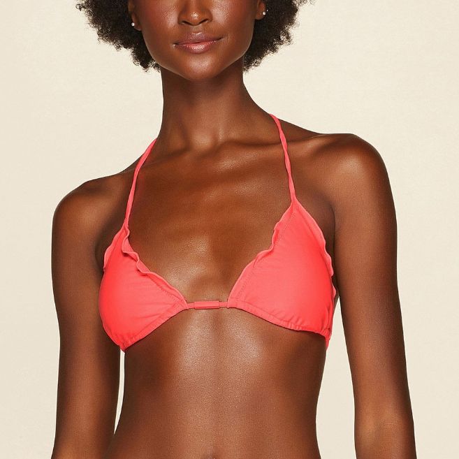 Top Biquini Liso Coordenado Rosa
