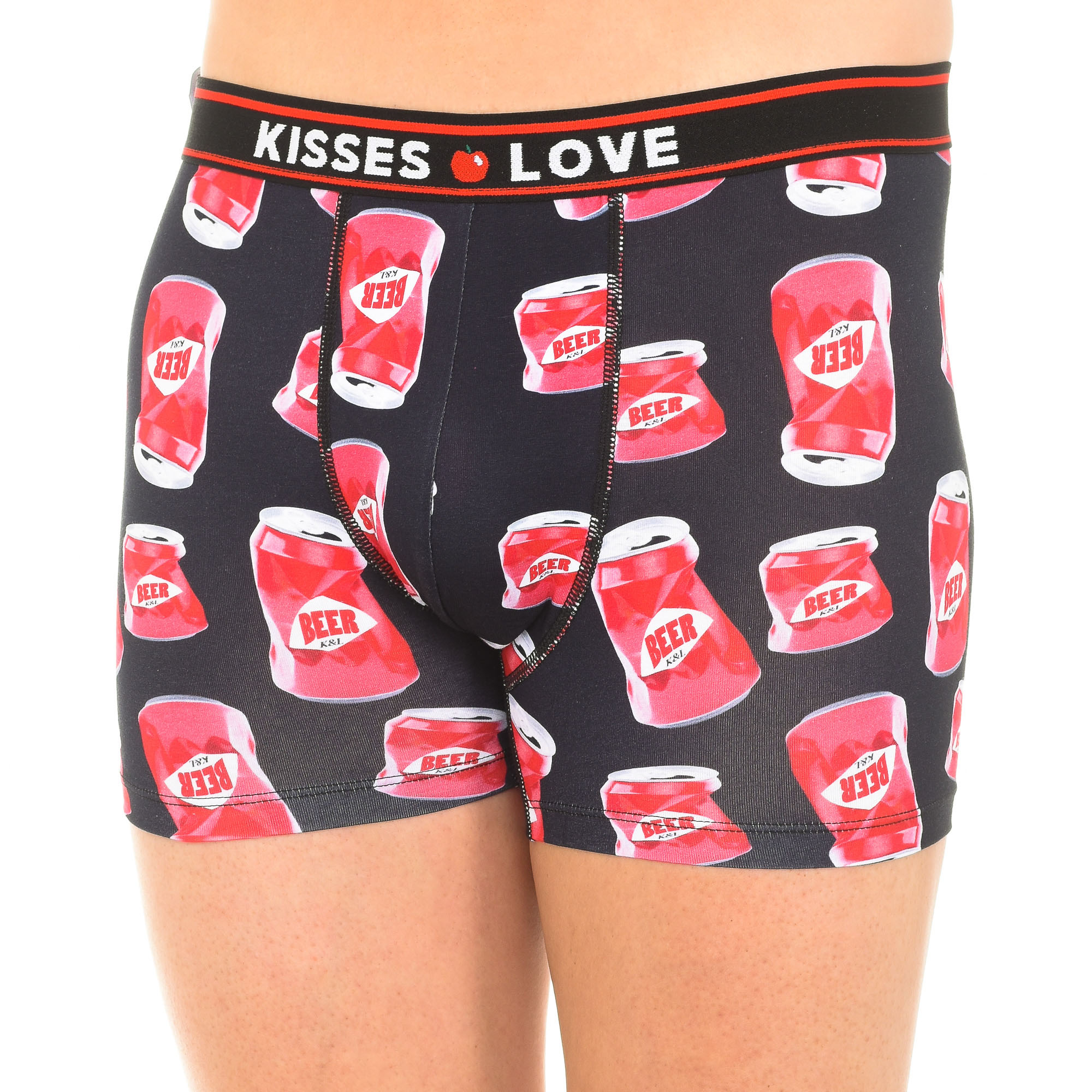 Boxers Preto-Vermelho