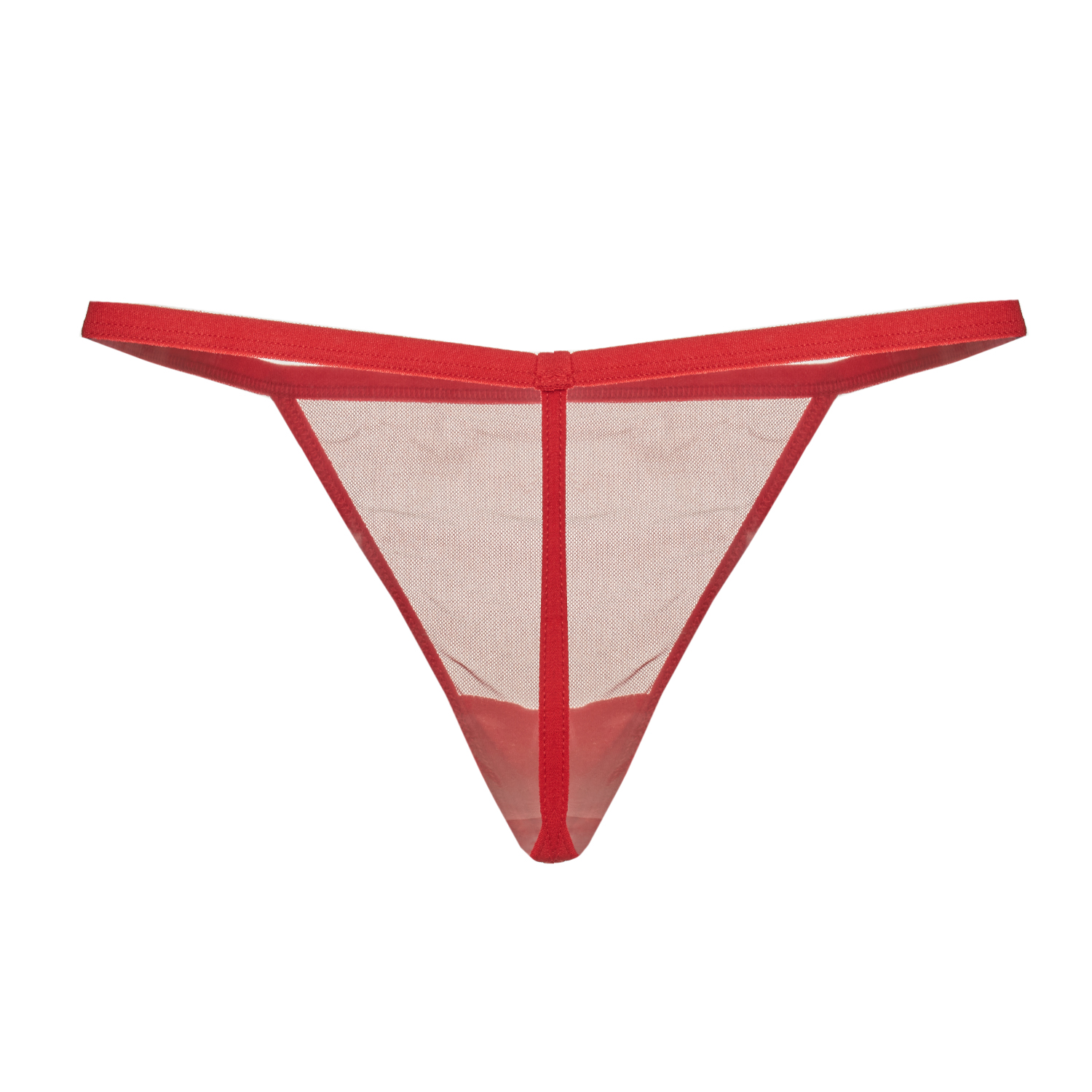 Tanga Transparente Vermelho