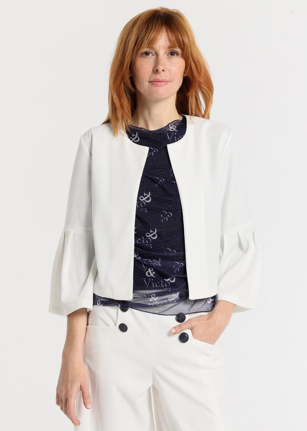 Casaco Senhora Branco