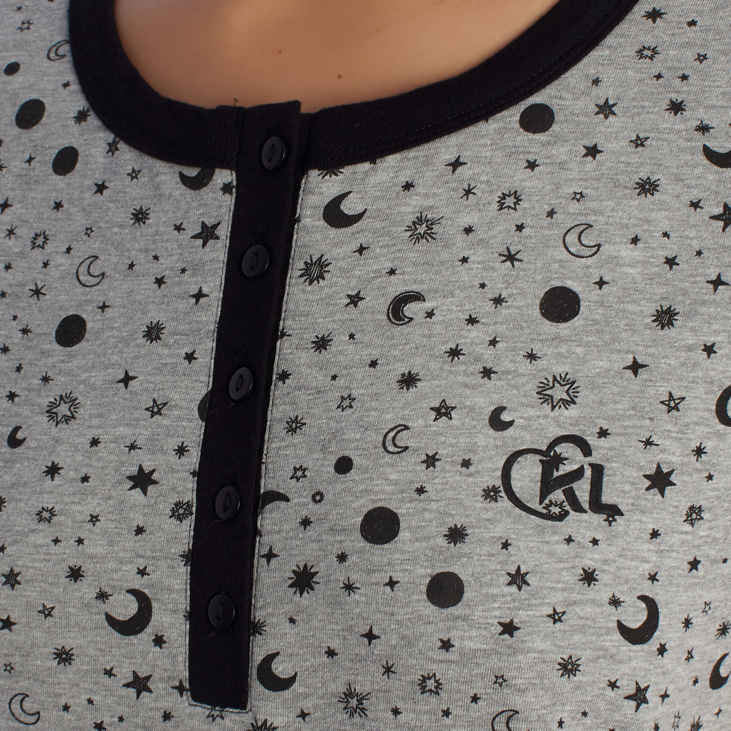 Vestido de Dormir Cinzento