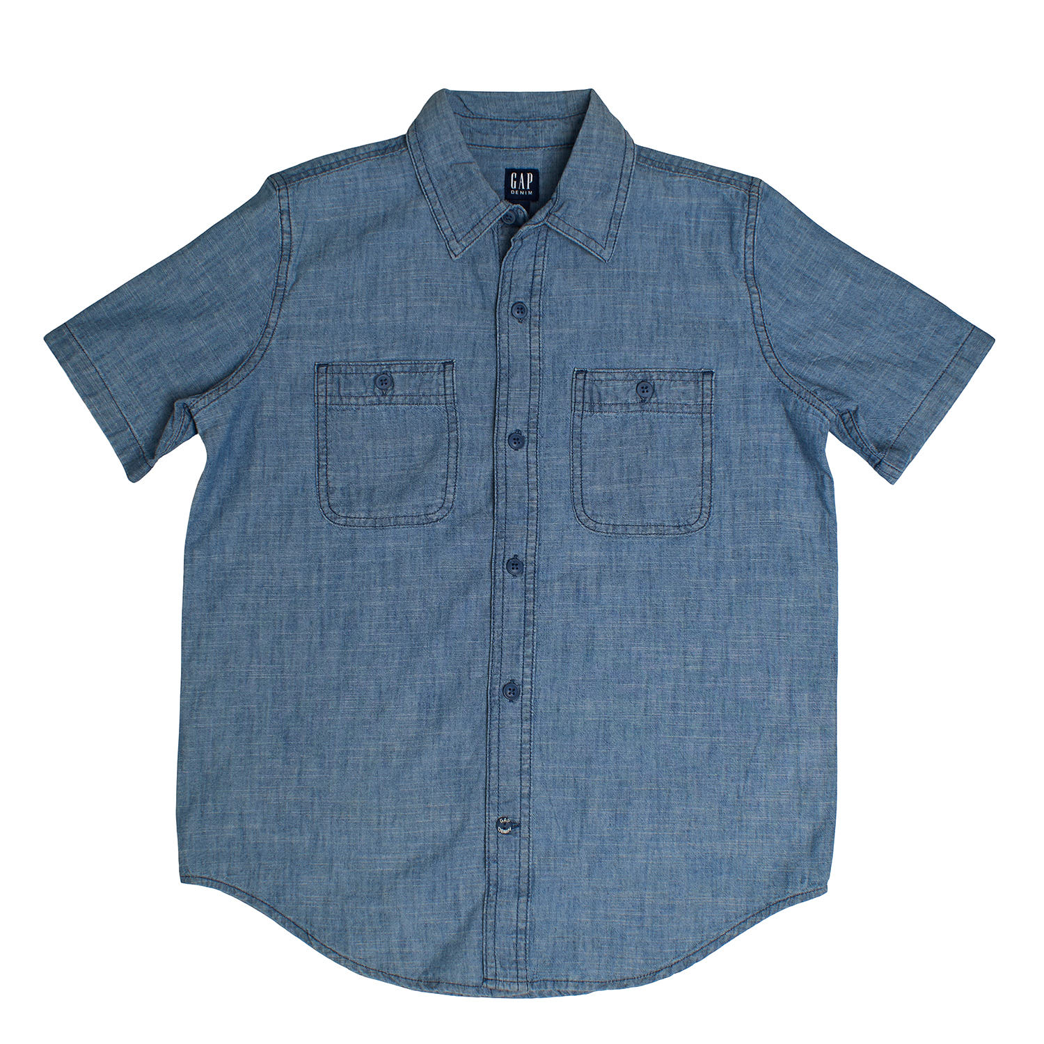 Camisa de ganga Menino Azul