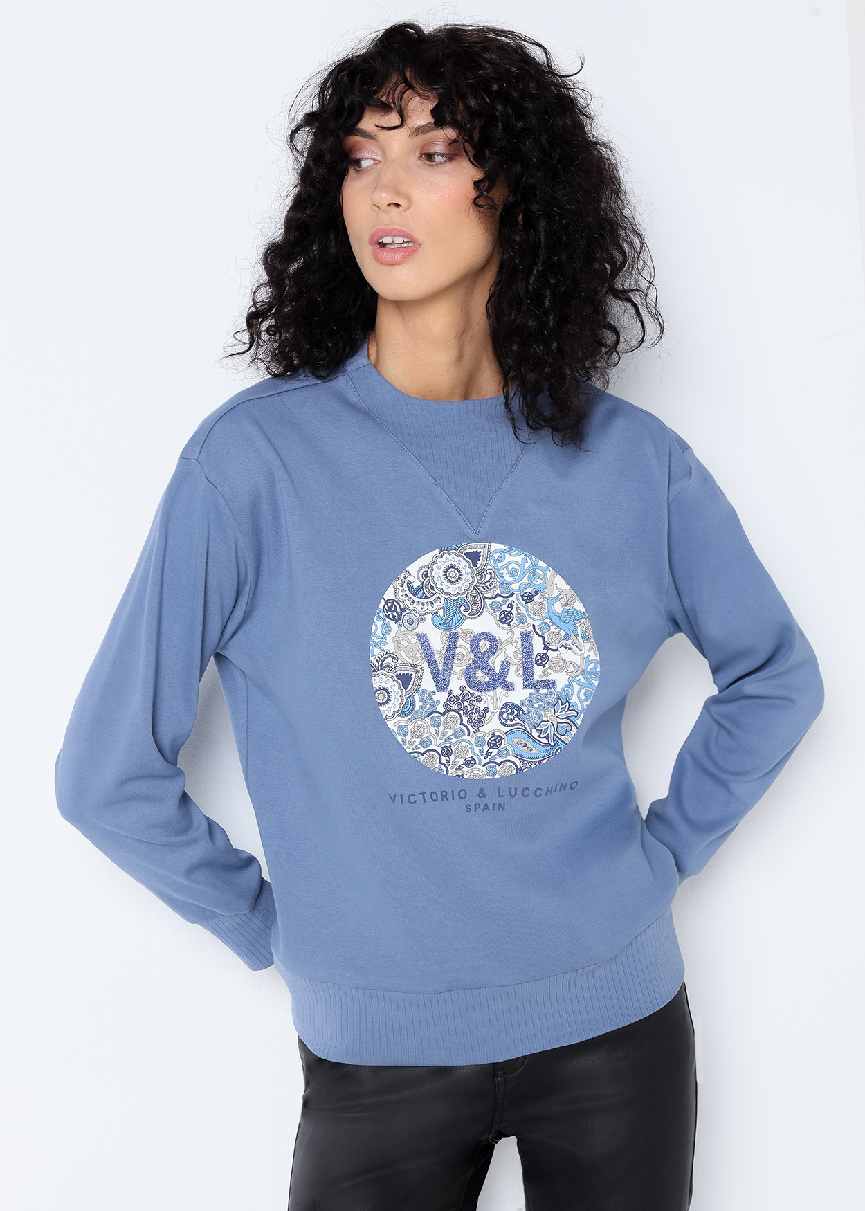 Sweatshirt Senhora Azul