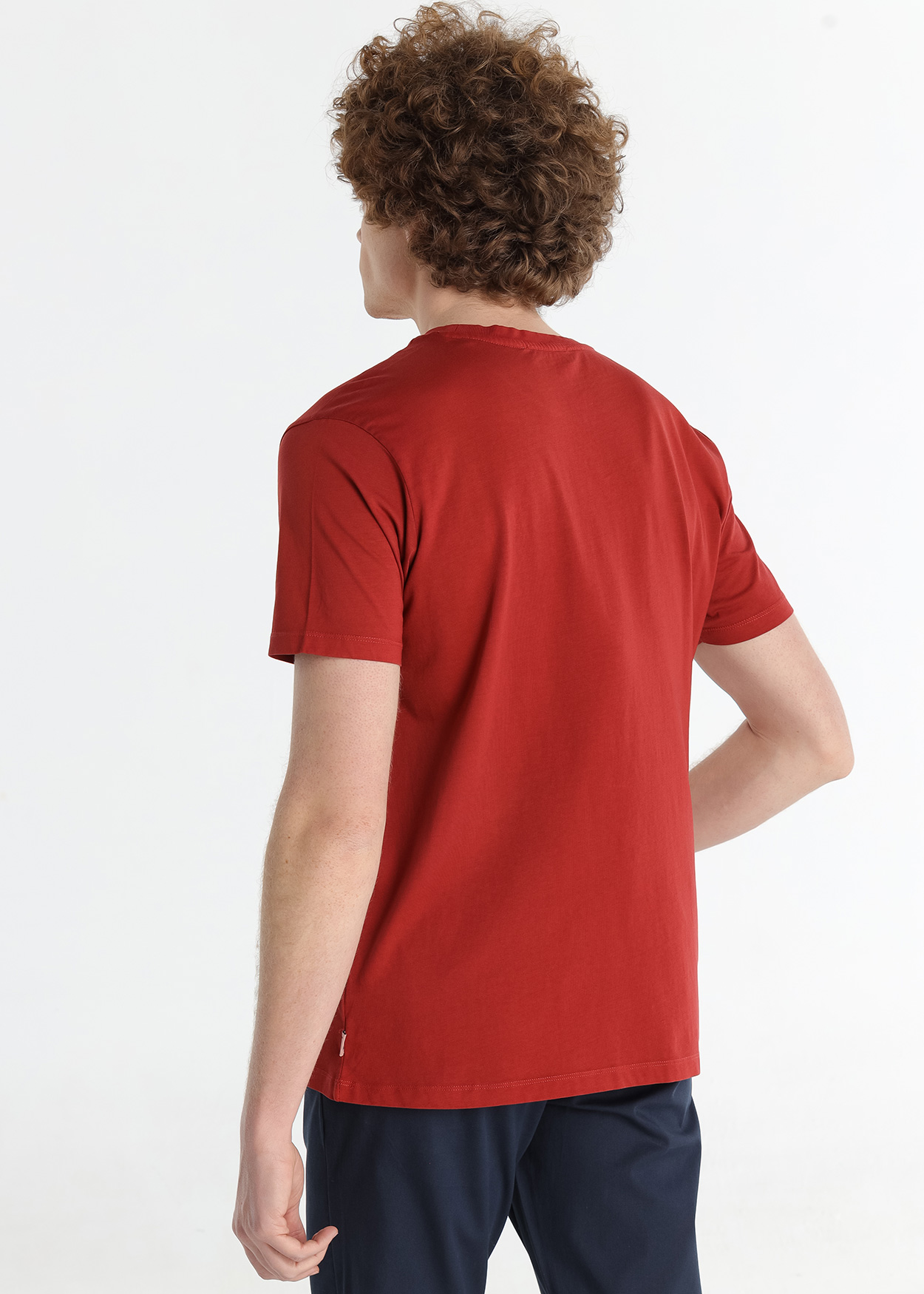 T-Shirt básica Homem Vermelho