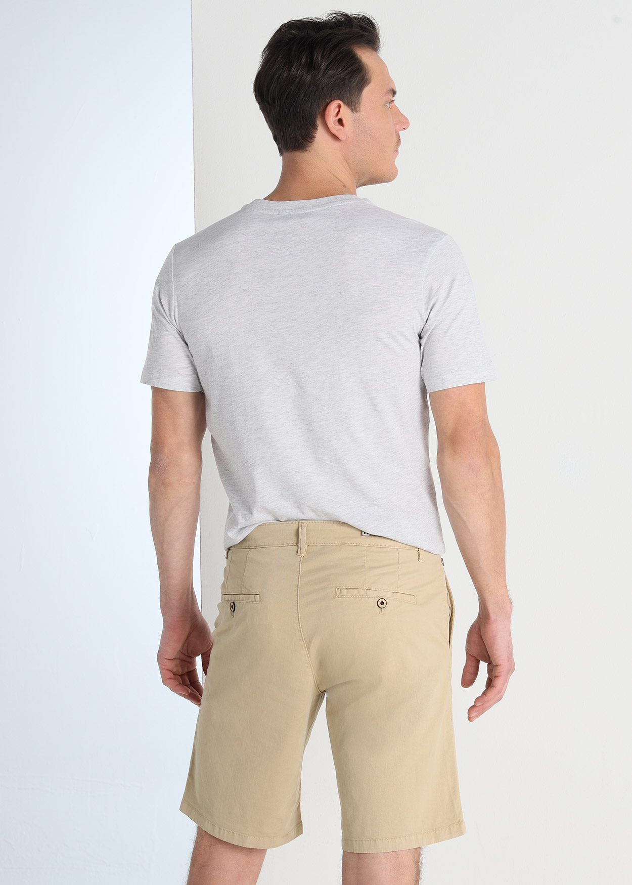 Bermuda Chino Homem Verde