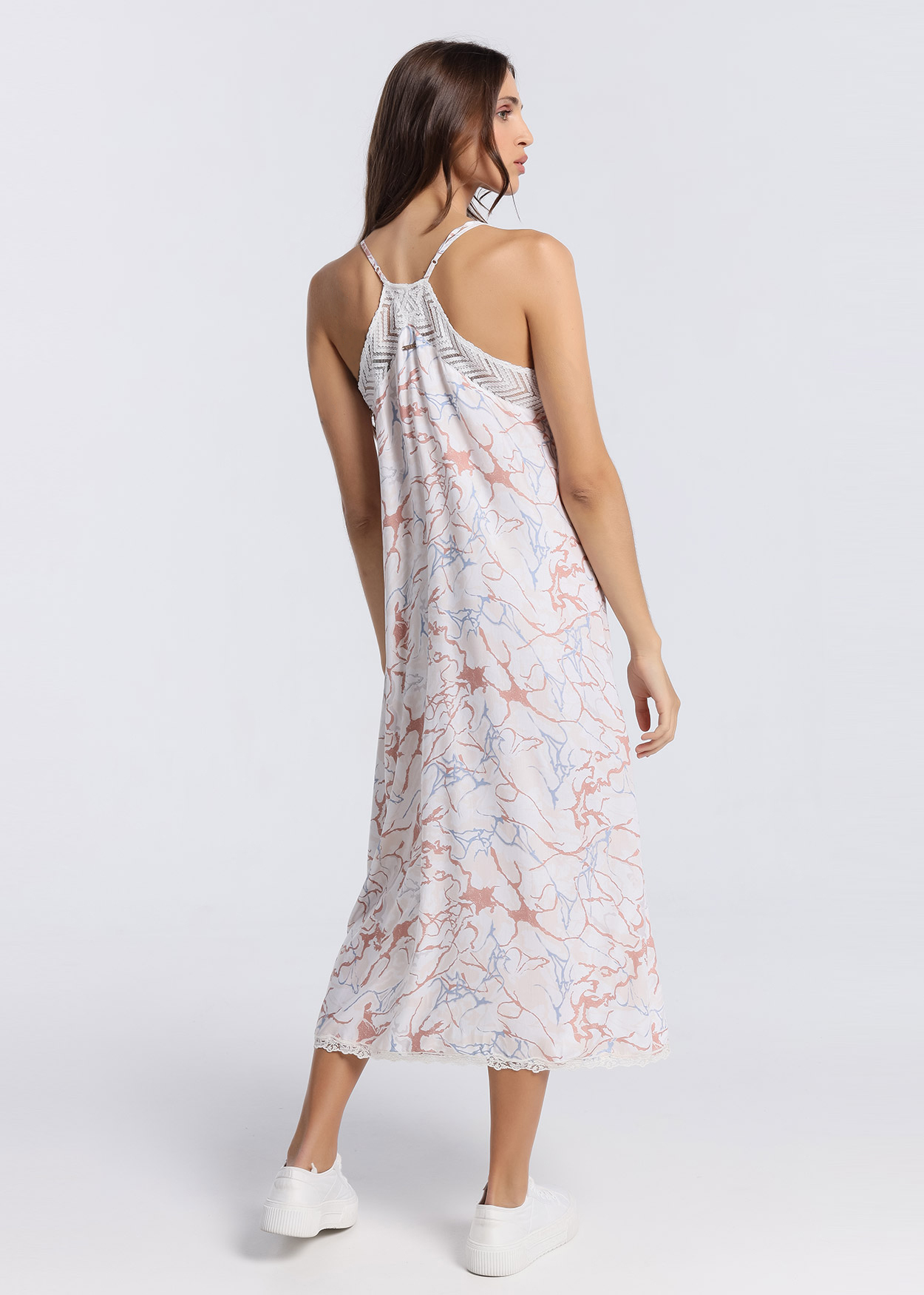 Vestido oversized Senhora Multicolorido