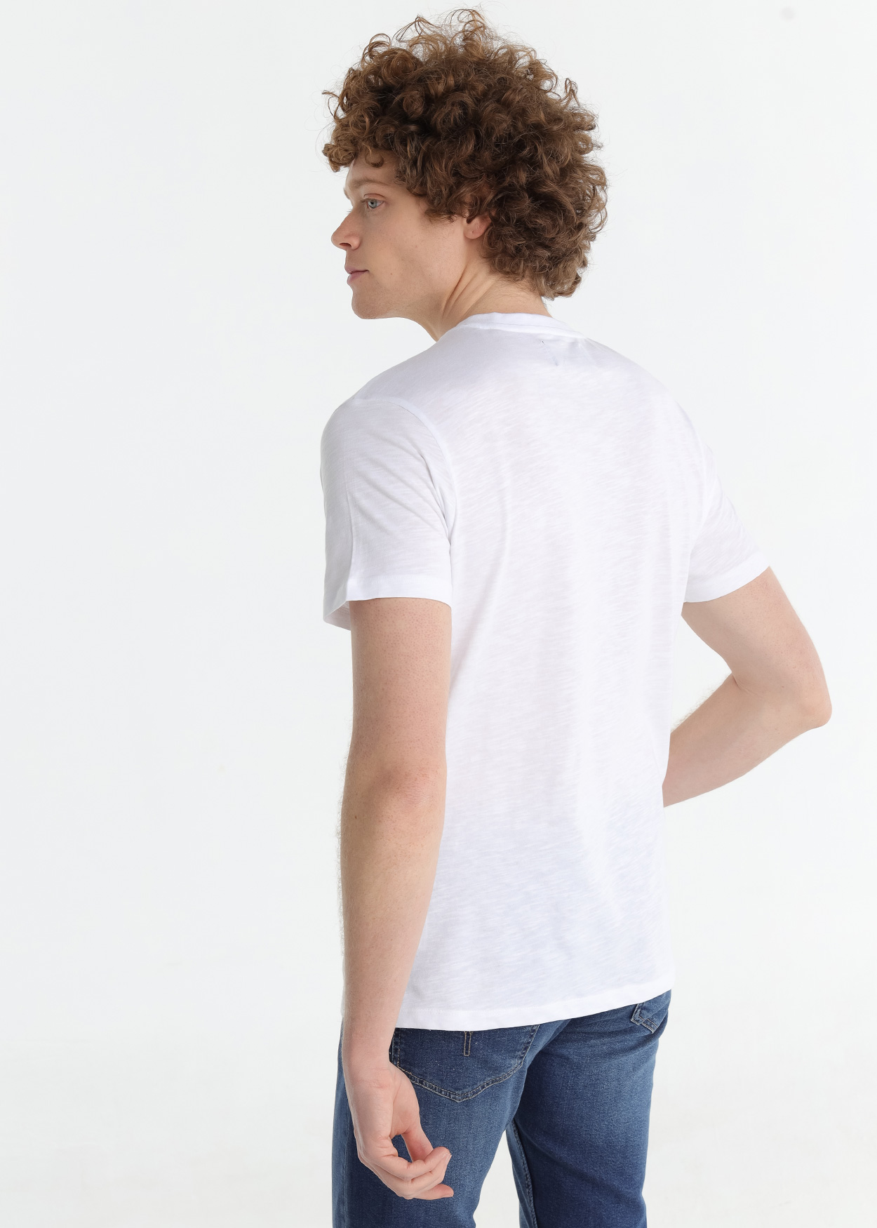 T-Shirt básica Homem Branco