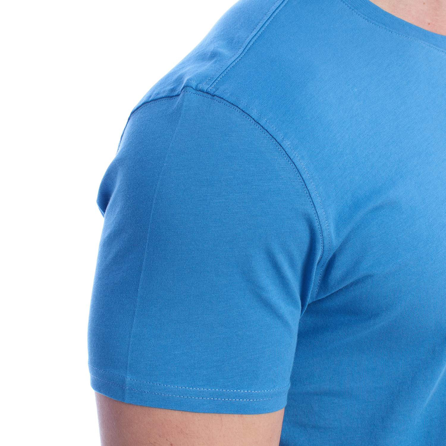 T-Shirt Homem Regular Fit Azul Claro