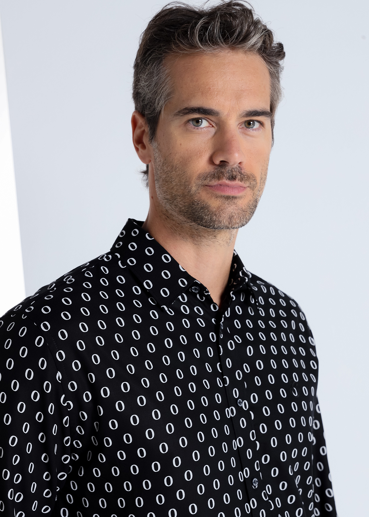 Camisa de manga comprida Preto