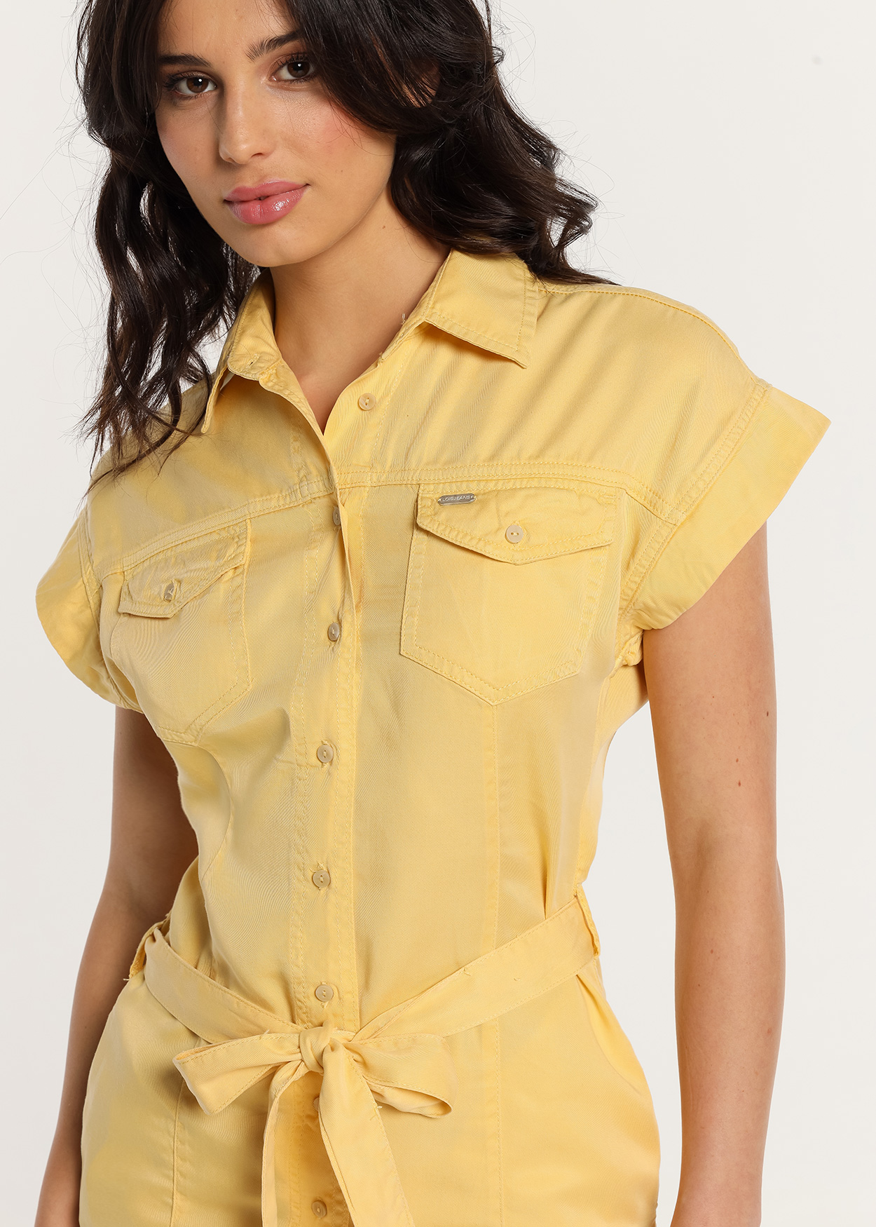 Vestido Curto Senhora Amarelo