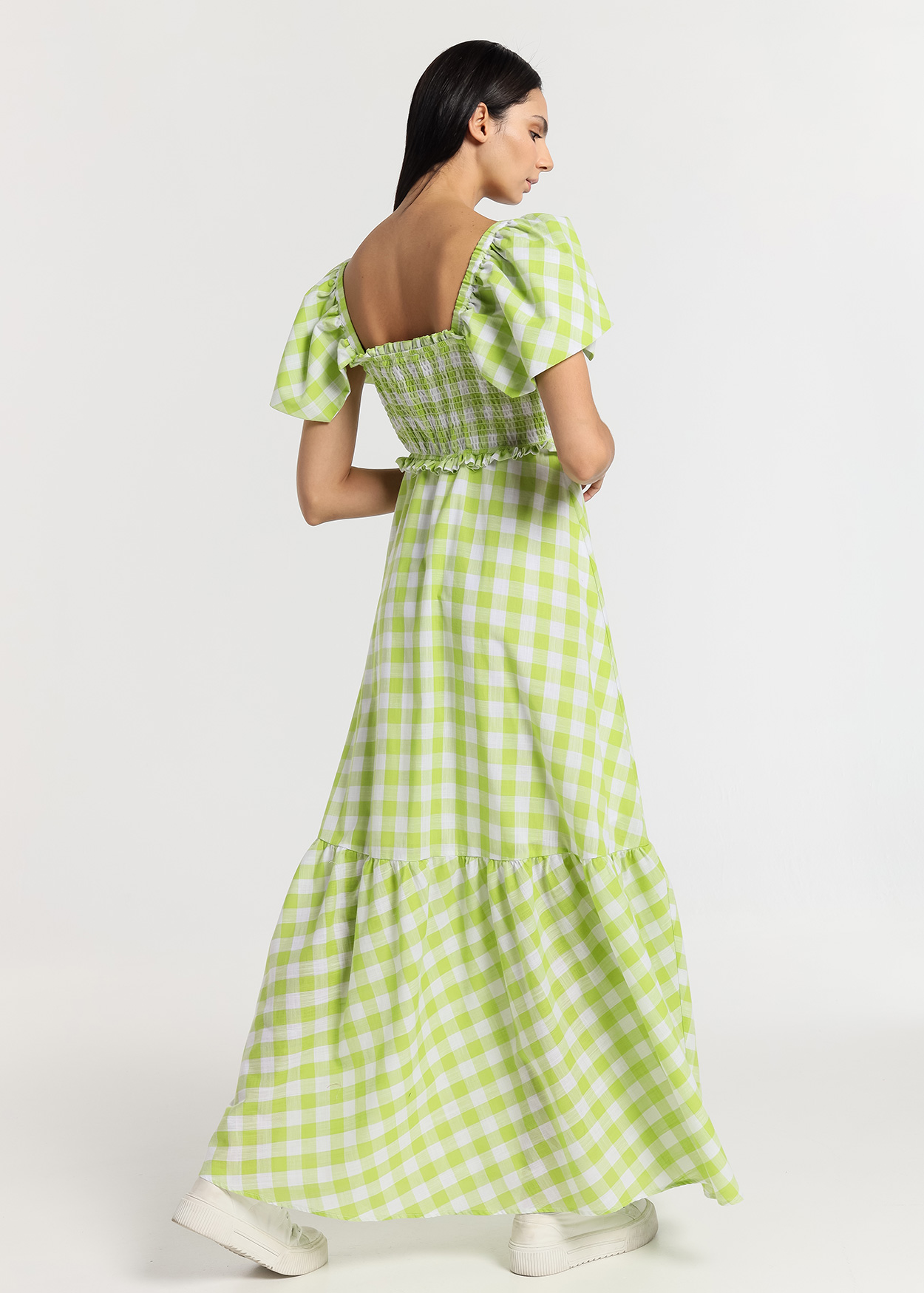 Vestido Comprido Boho Senhora Verde