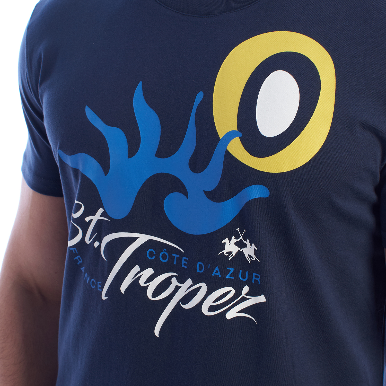 T-Shirt Homem Regular Fit Azul Escuro